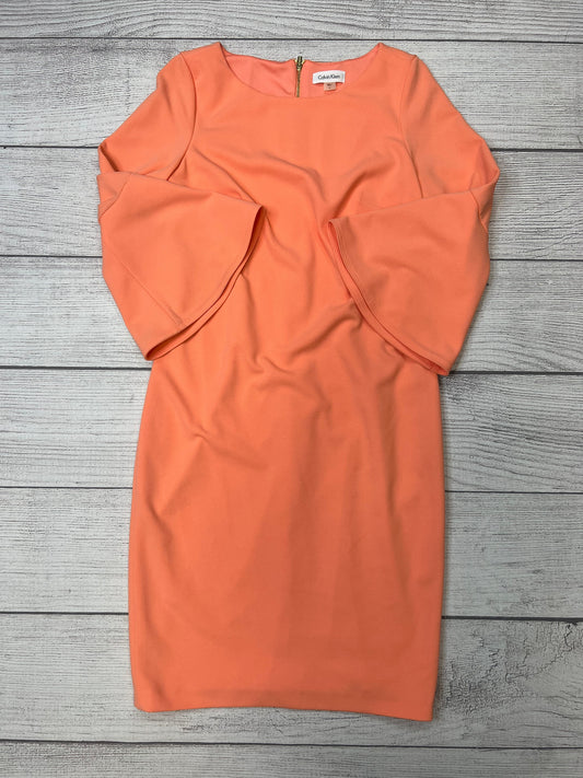 Orange Dress Work Calvin Klein, Size S