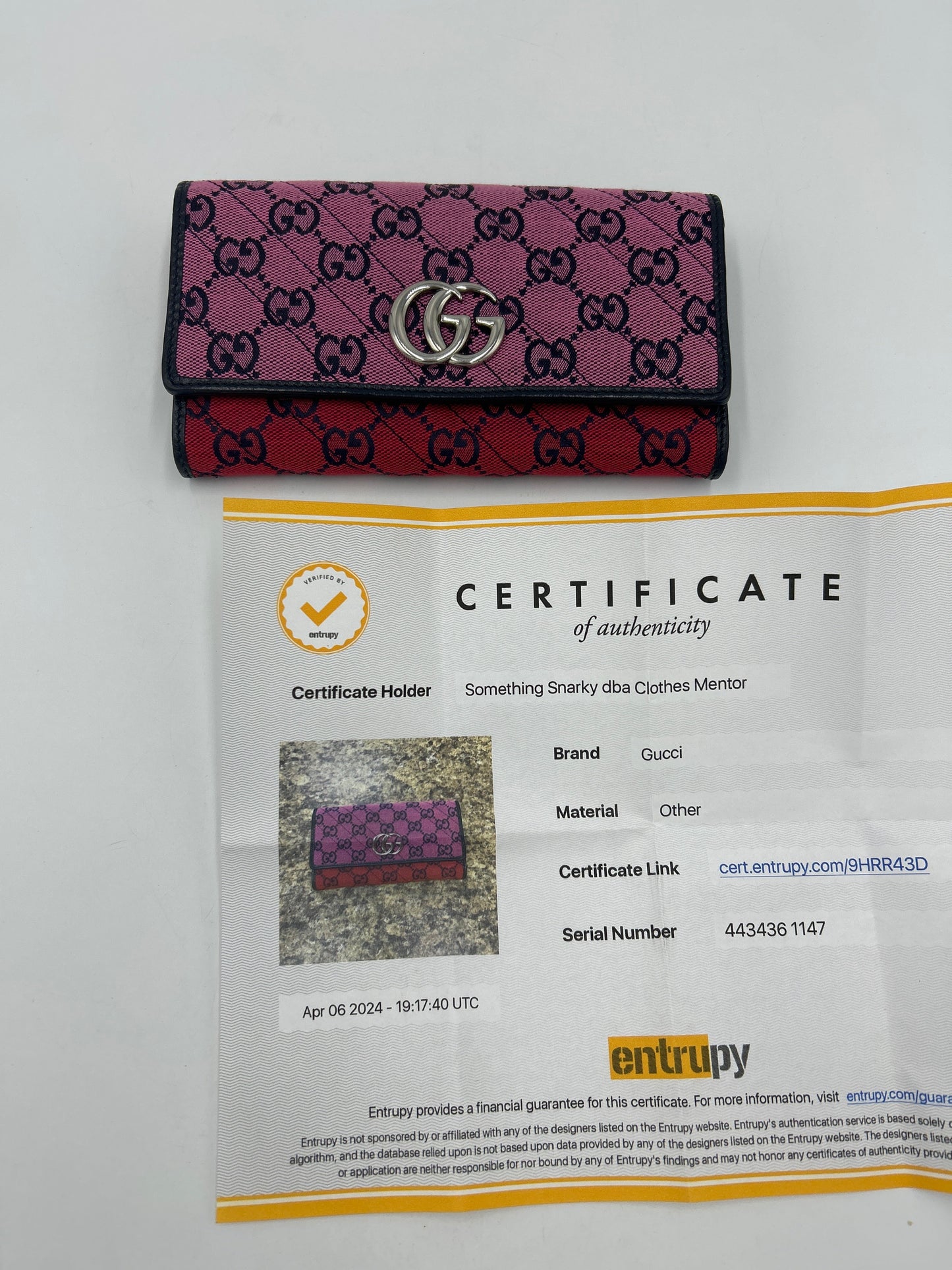 Gucci GG Ltd. Edition Multicolor Continental Designer Wallet