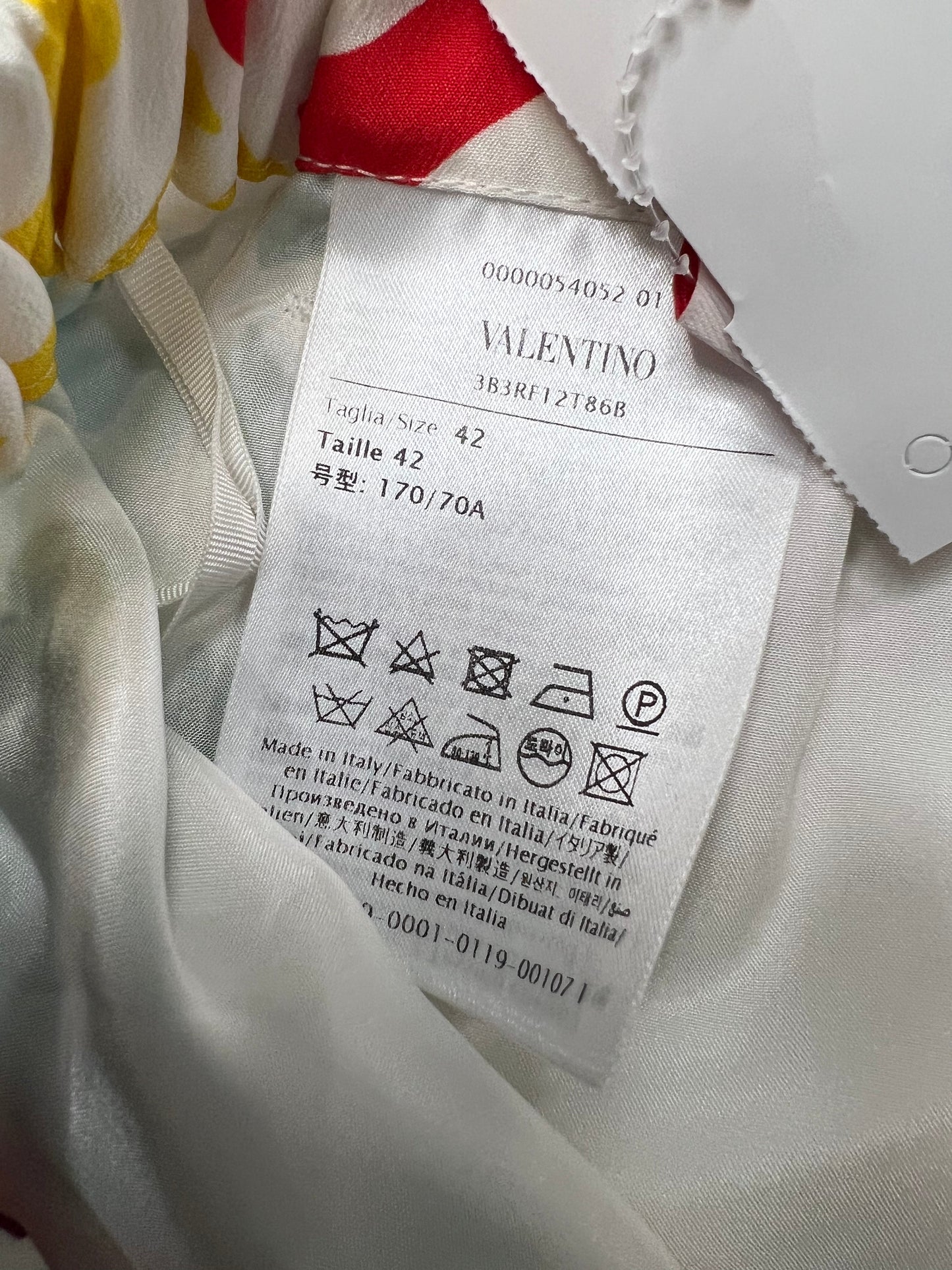 Valentino Luxury Rainbow Logo Designer Shorts, Size: 42 / 6