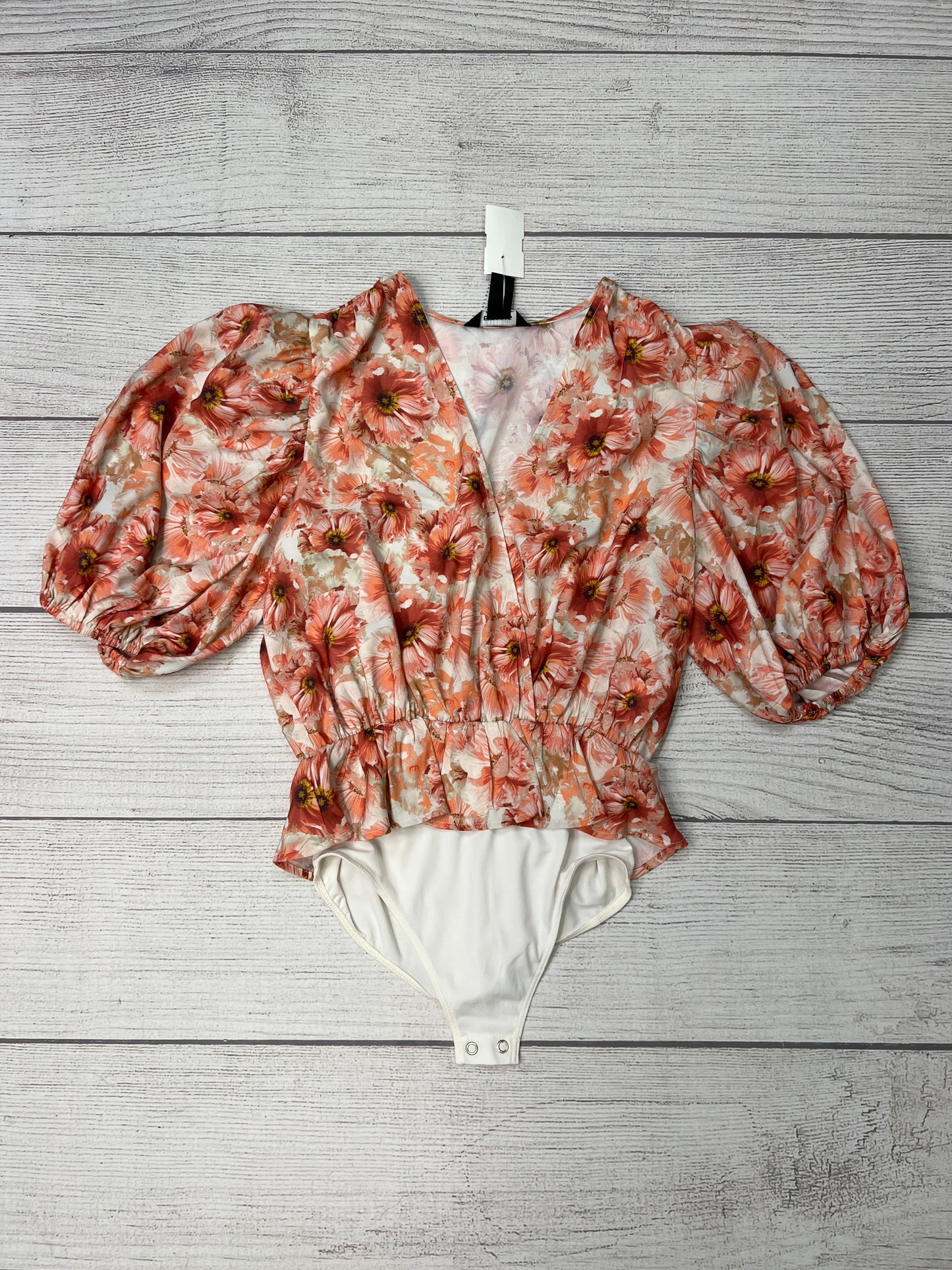 Floral Top Short Sleeve Express, Size Xs