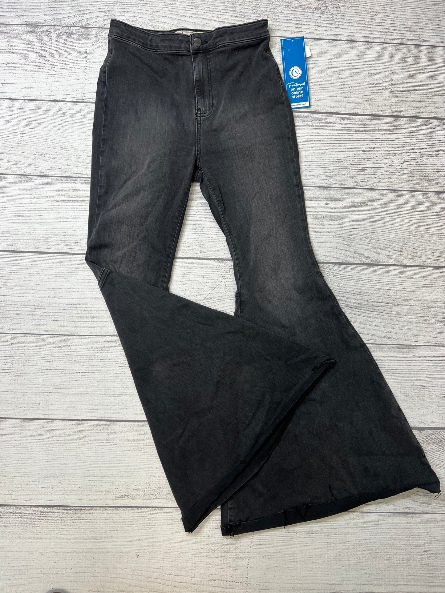 Black Jeans Flared Free People, Size 8