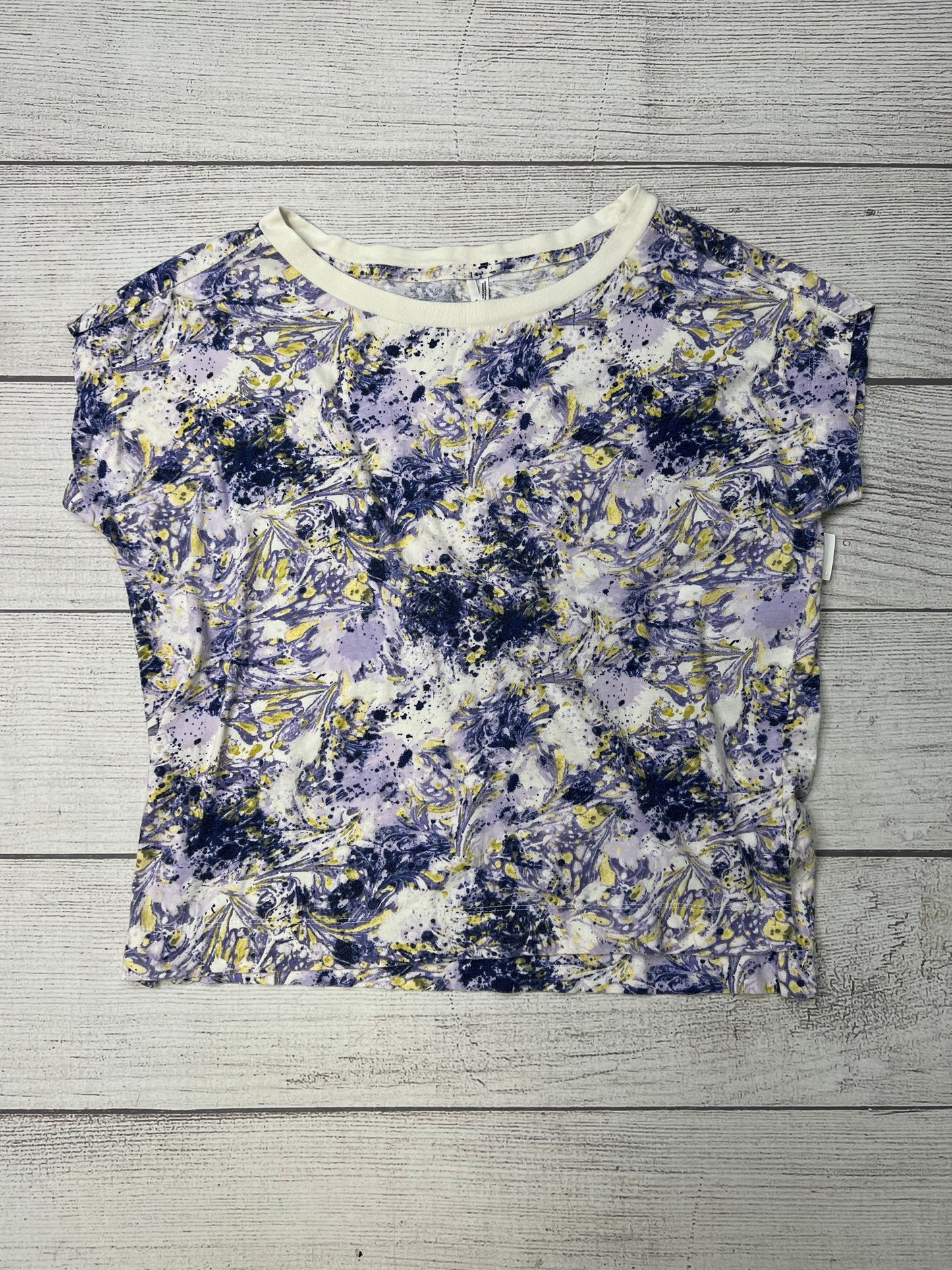 Blue Top Short Sleeve Anthropologie, Size M