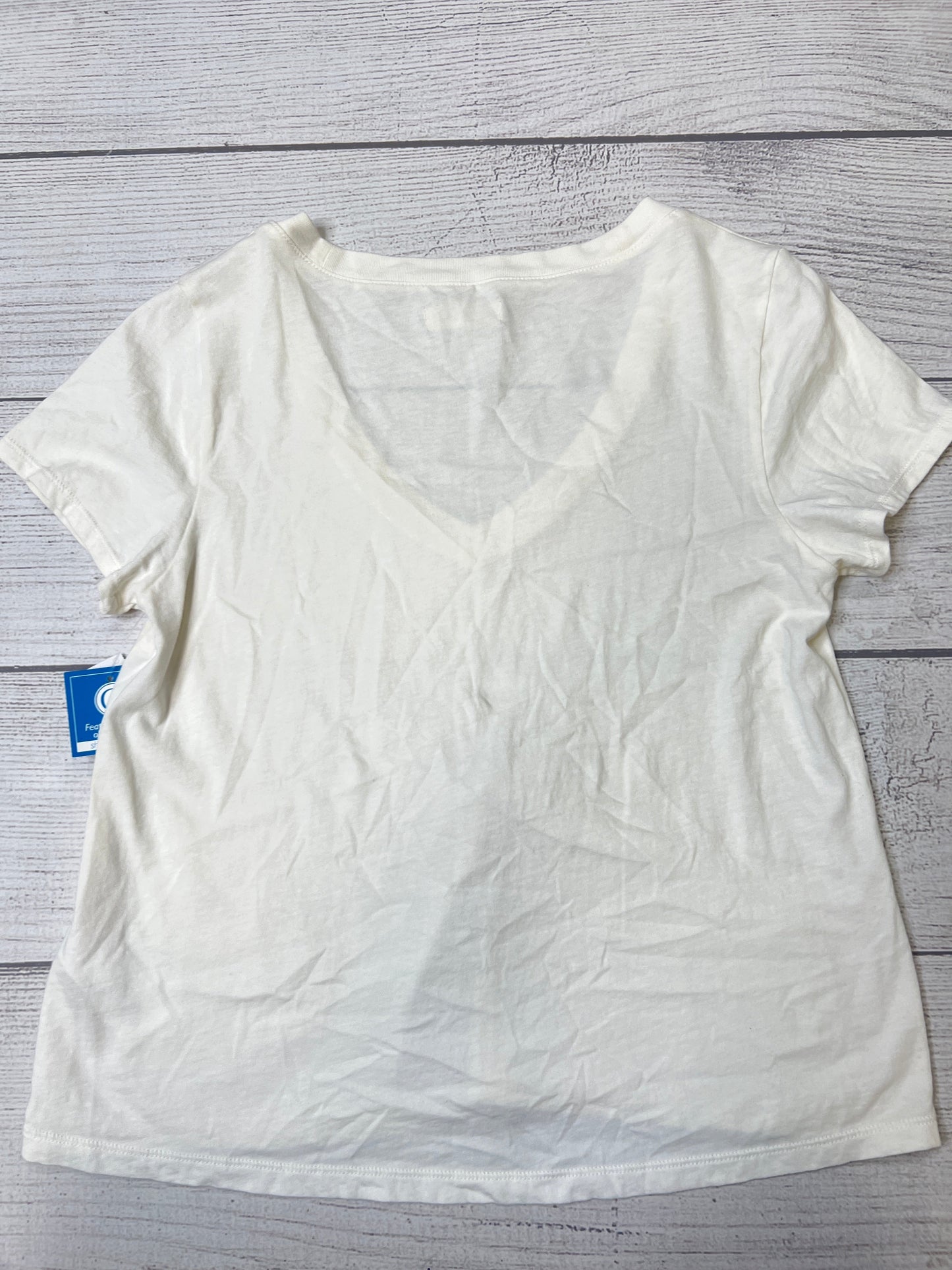 White Top Short Sleeve Basic Madewell, Size S