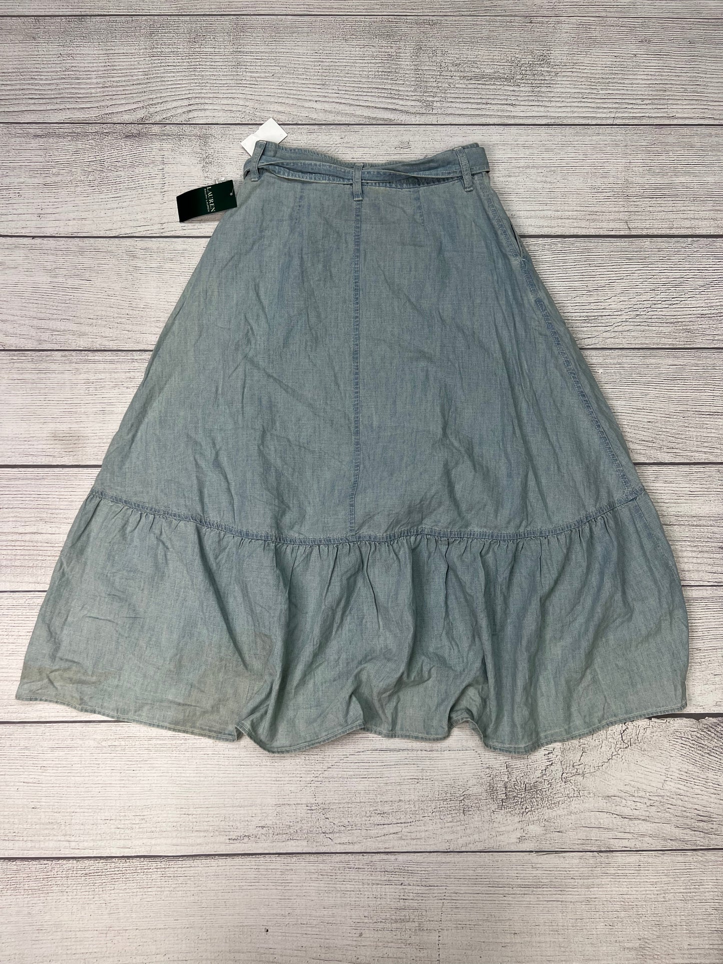 Denim Skirt Maxi Lauren By Ralph Lauren, Size 0