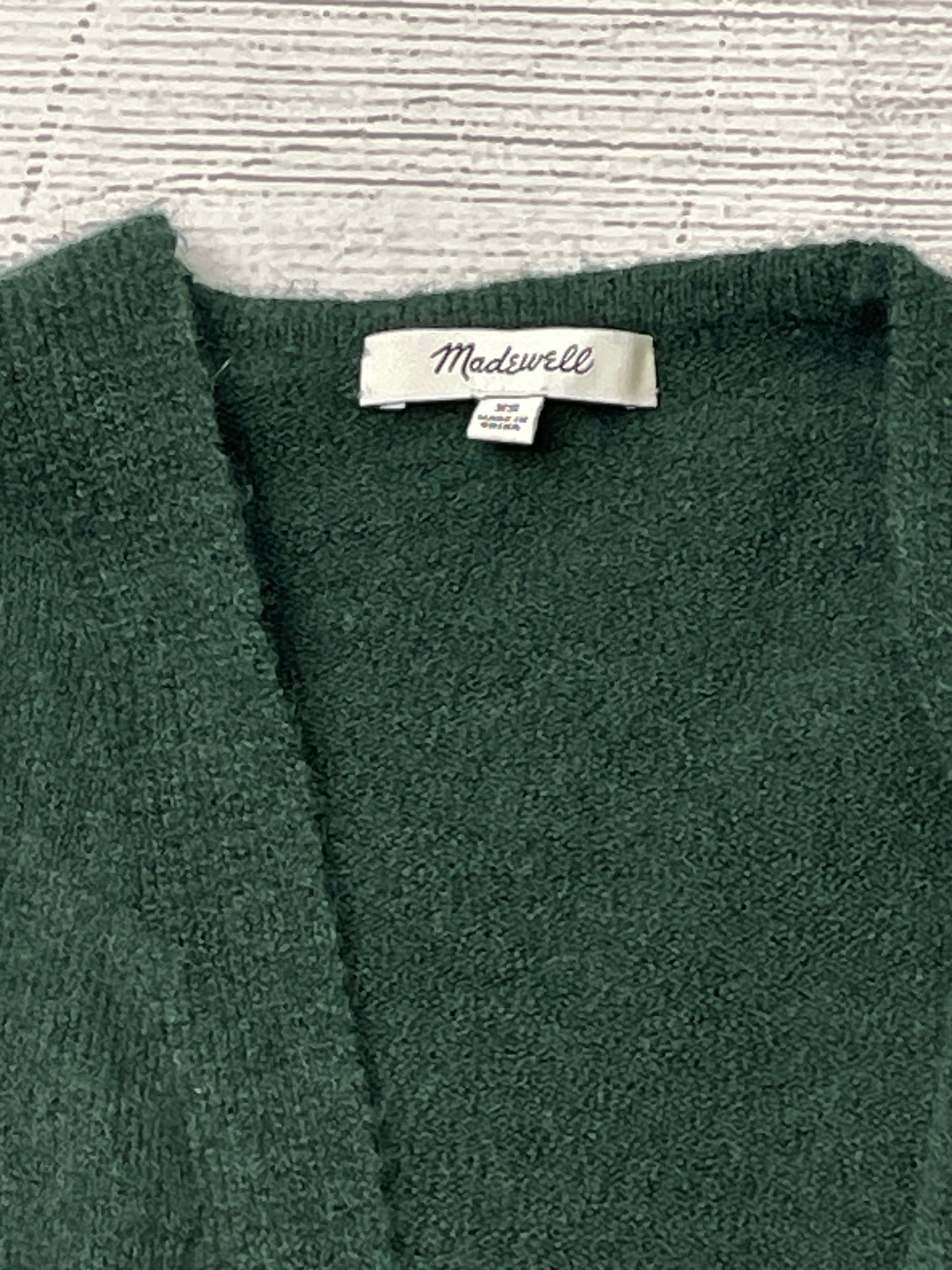 Green Sweater Cardigan Madewell, Size Xs