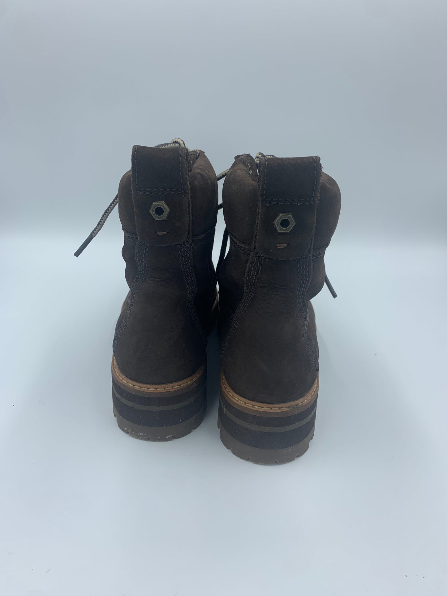 Brown Boots Designer Timberland, Size 7
