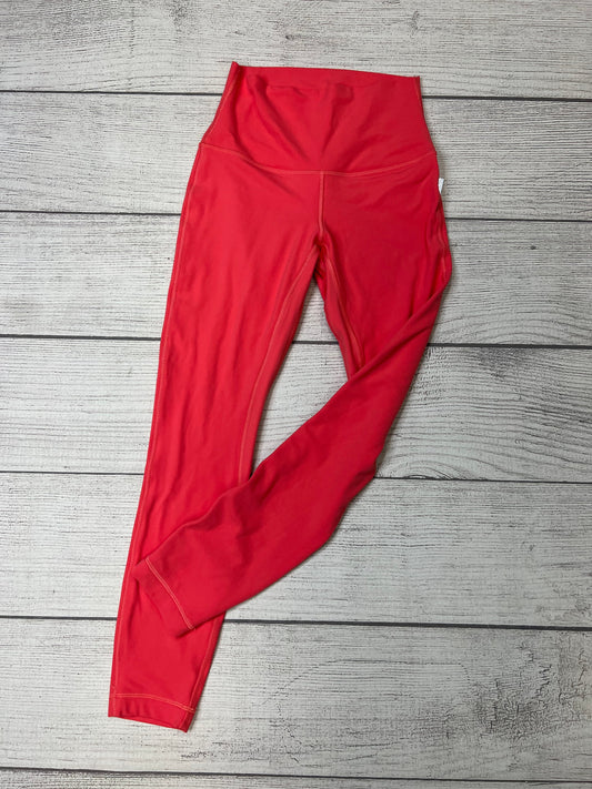 Coral Athletic Leggings Lululemon, Size 4