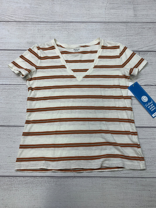 Striped Top Short Sleeve Basic Madewell, Size Xs