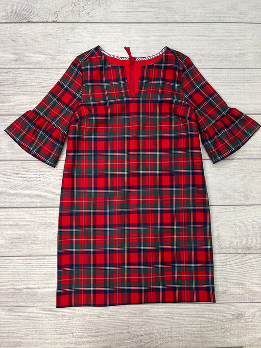 Dress Party Short By Vineyard Vines In Plaid, Size: 8