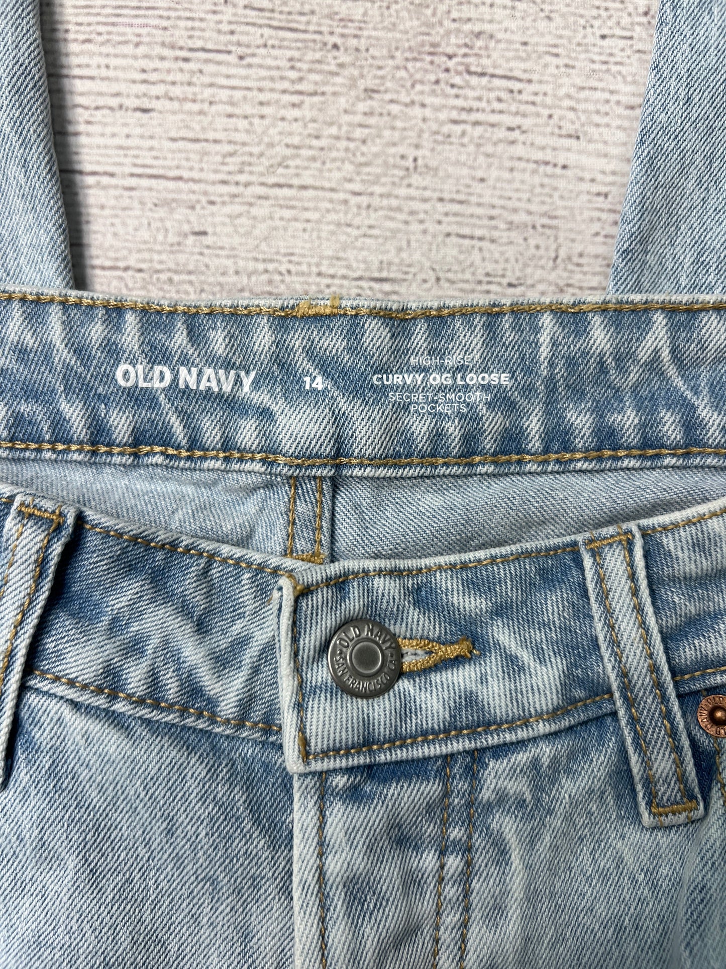 Jeans Relaxed/boyfriend By Old Navy In Blue, Size: 14