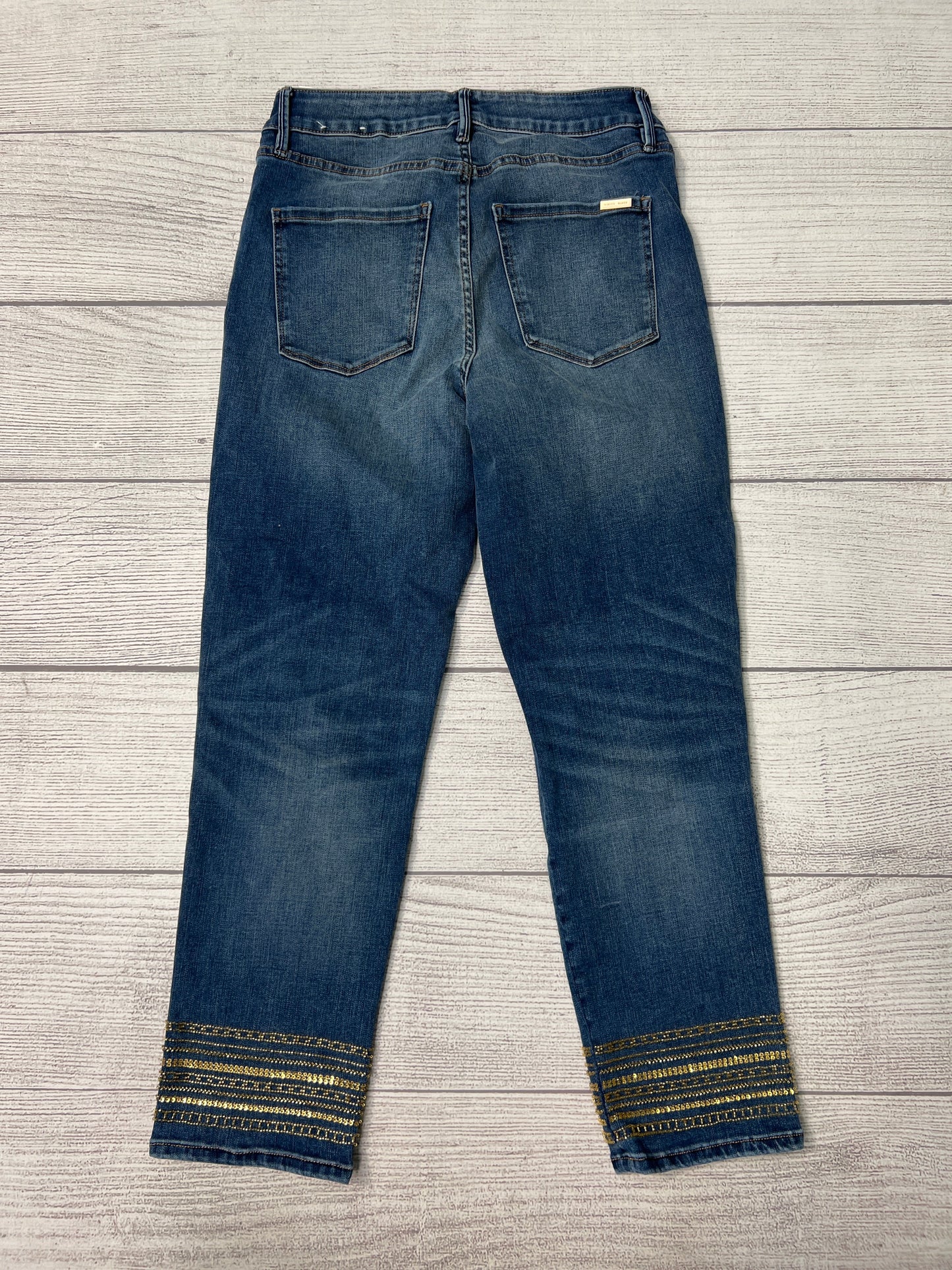 Jeans Straight By White House Black Market In Blue, Size: 6