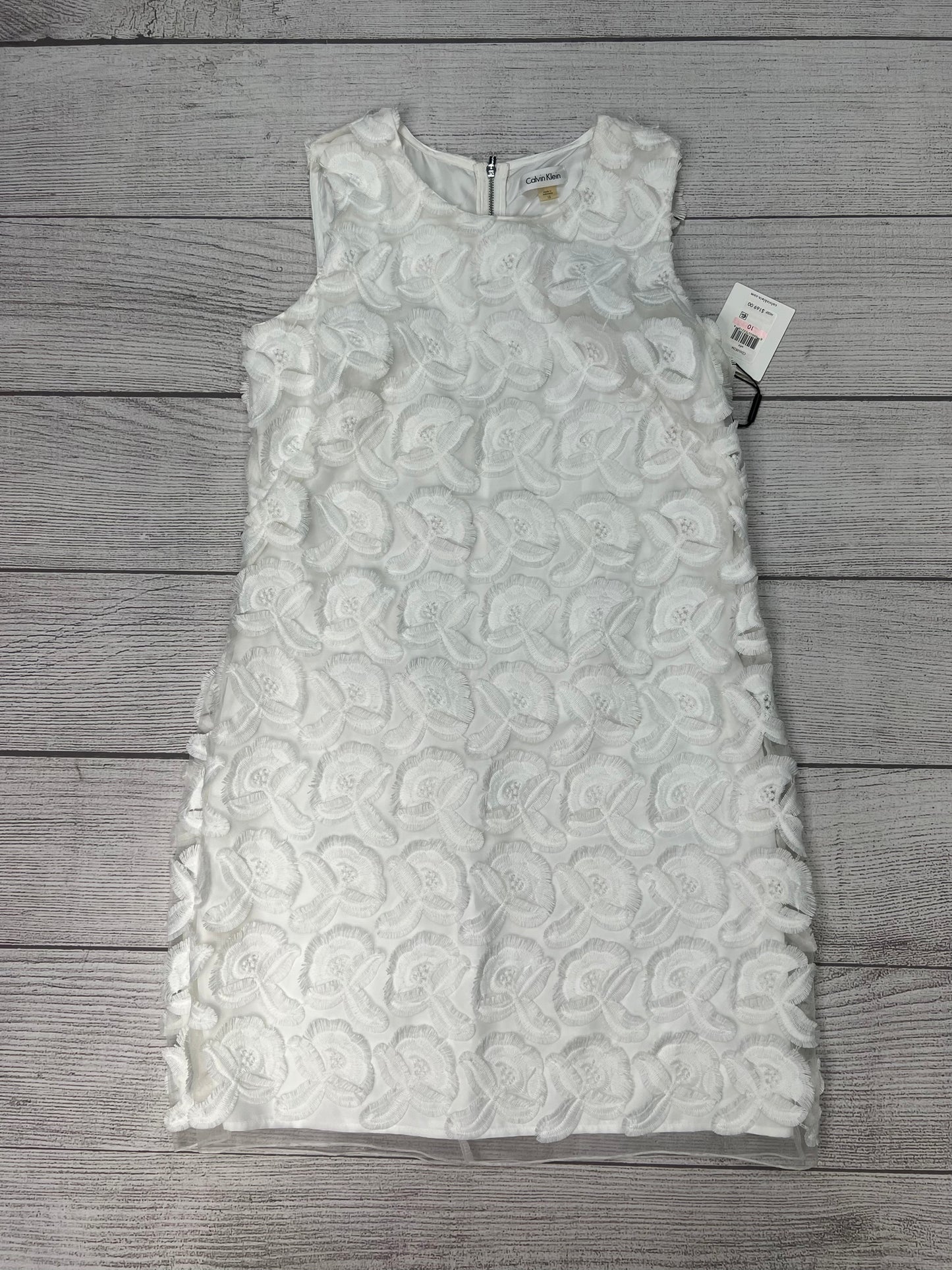 New! Dress Party Short By Calvin Klein In White, Size: M