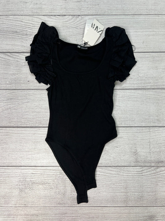 New! Top Short Sleeve By Zara In Black, Size: M