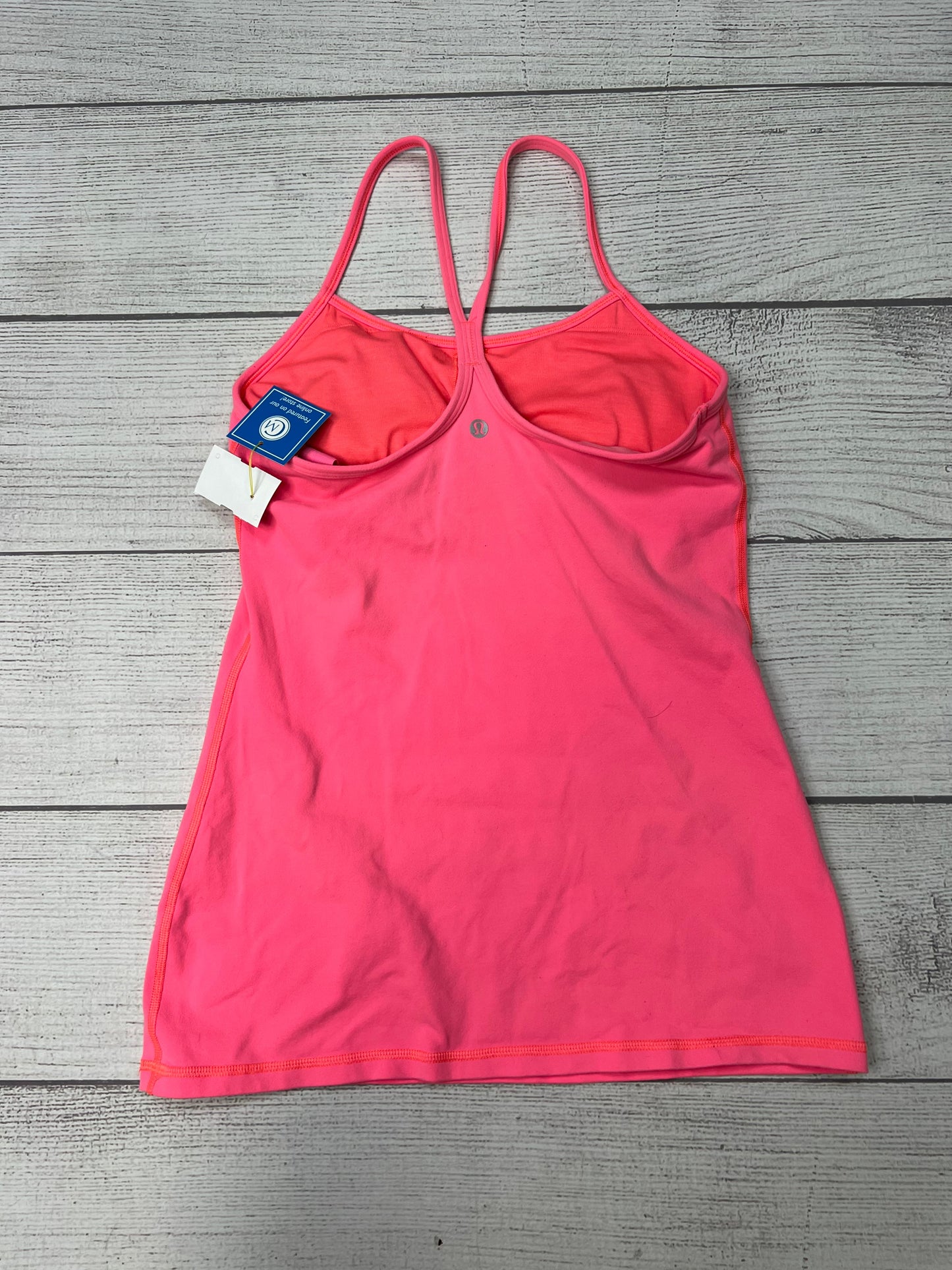 Athletic Tank Top By Lululemon In Pink, Size: 8