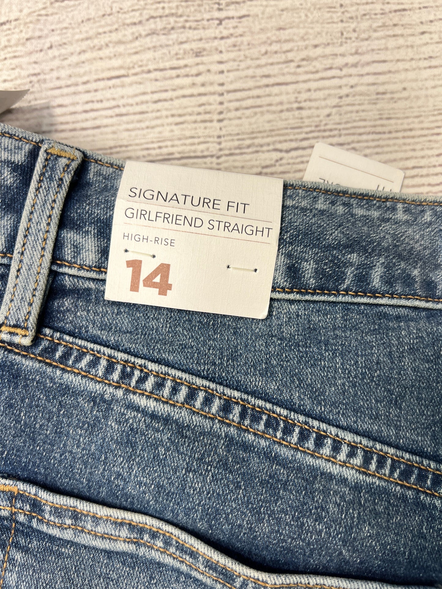 Jeans Straight By Lane Bryant In Blue, Size: 14