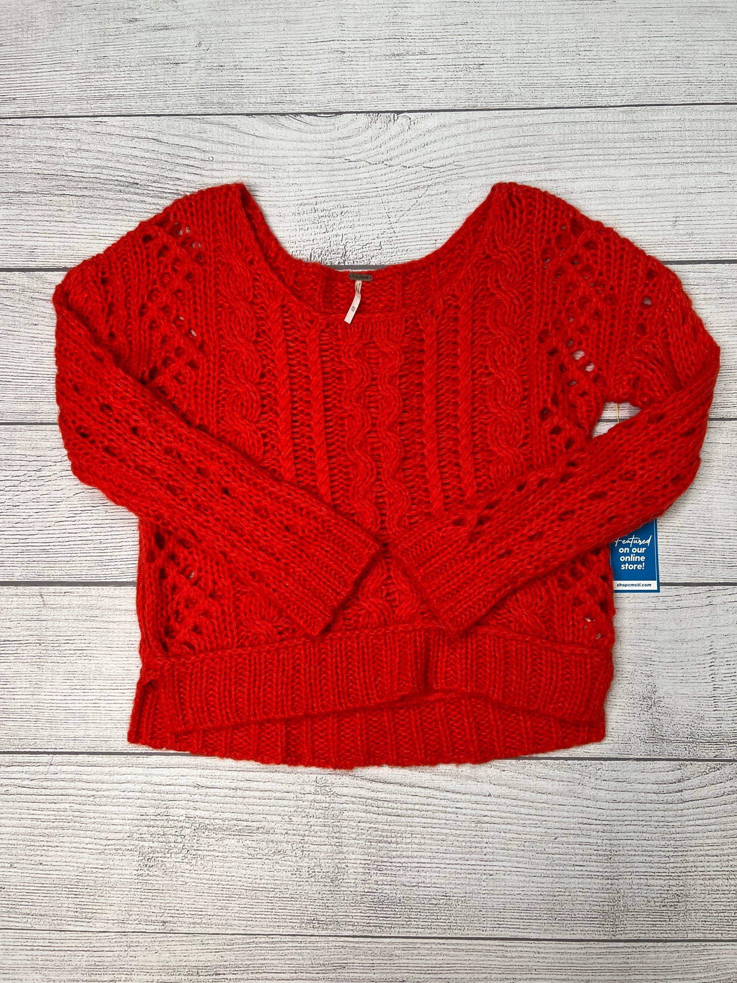 Sweater By Free People In Red, Size: Xs