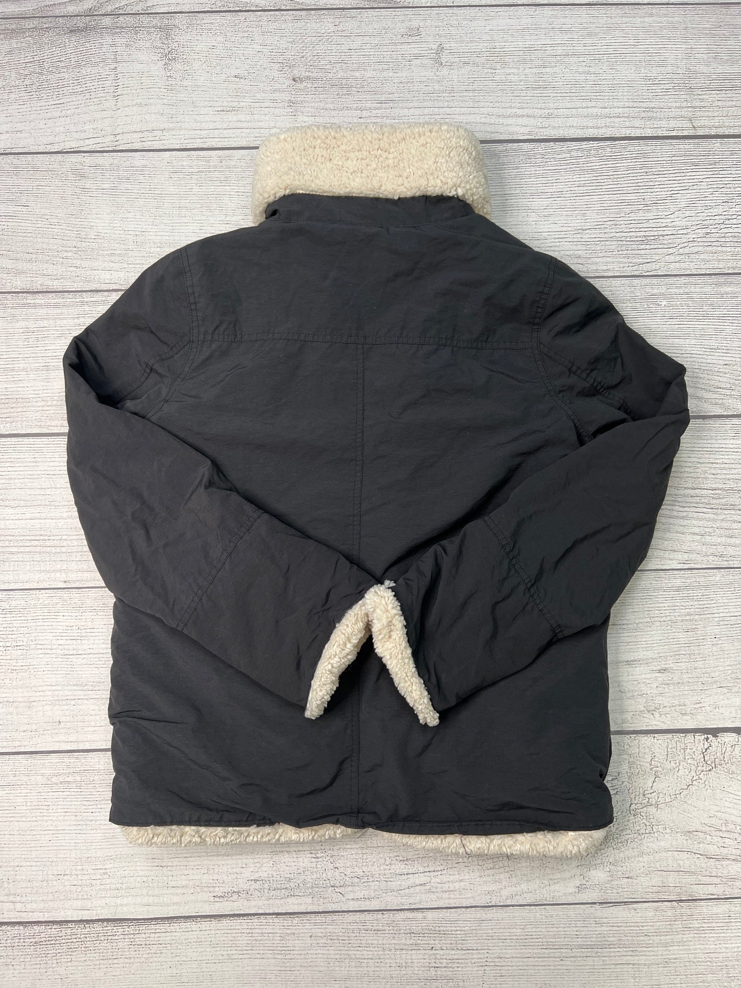 Coat Faux Fur & Sherpa By Thread And Supply In Black, Size: S