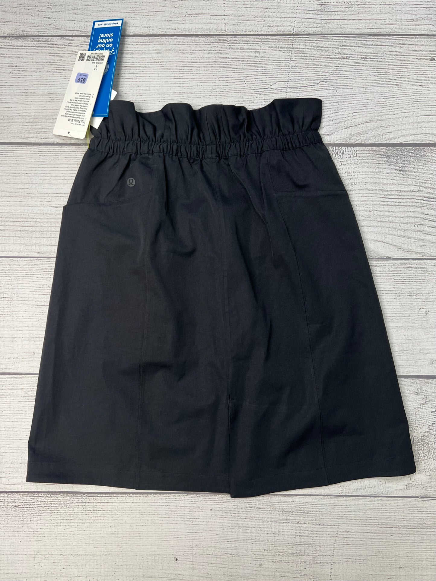 Athletic Skirt Skort By Lululemon In Black, Size: 6