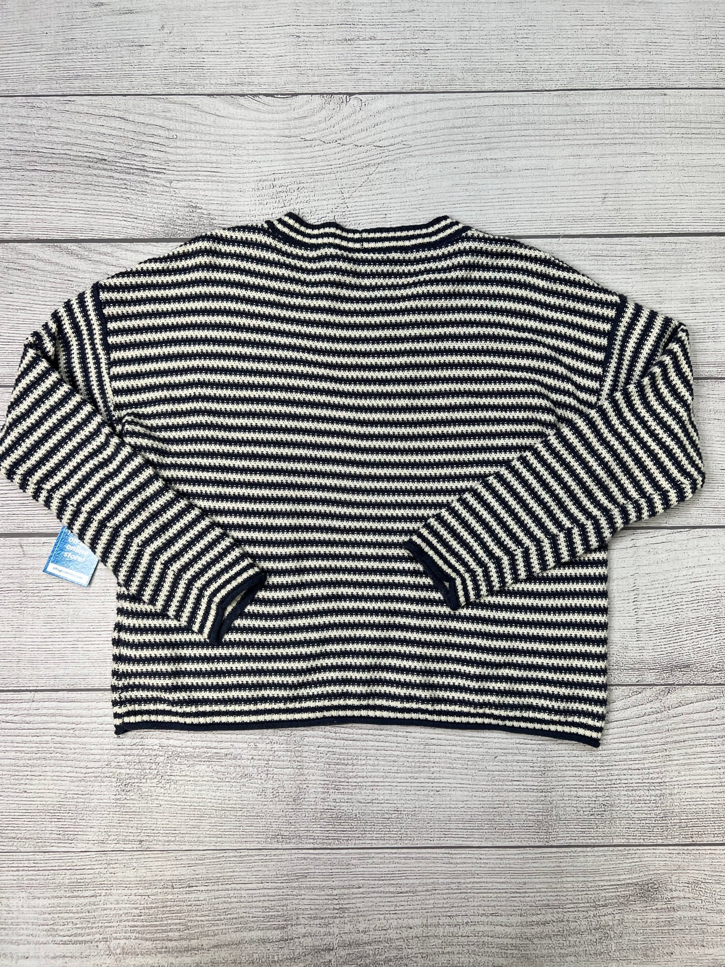 Sweater By Madewell In Blue White, Size: M