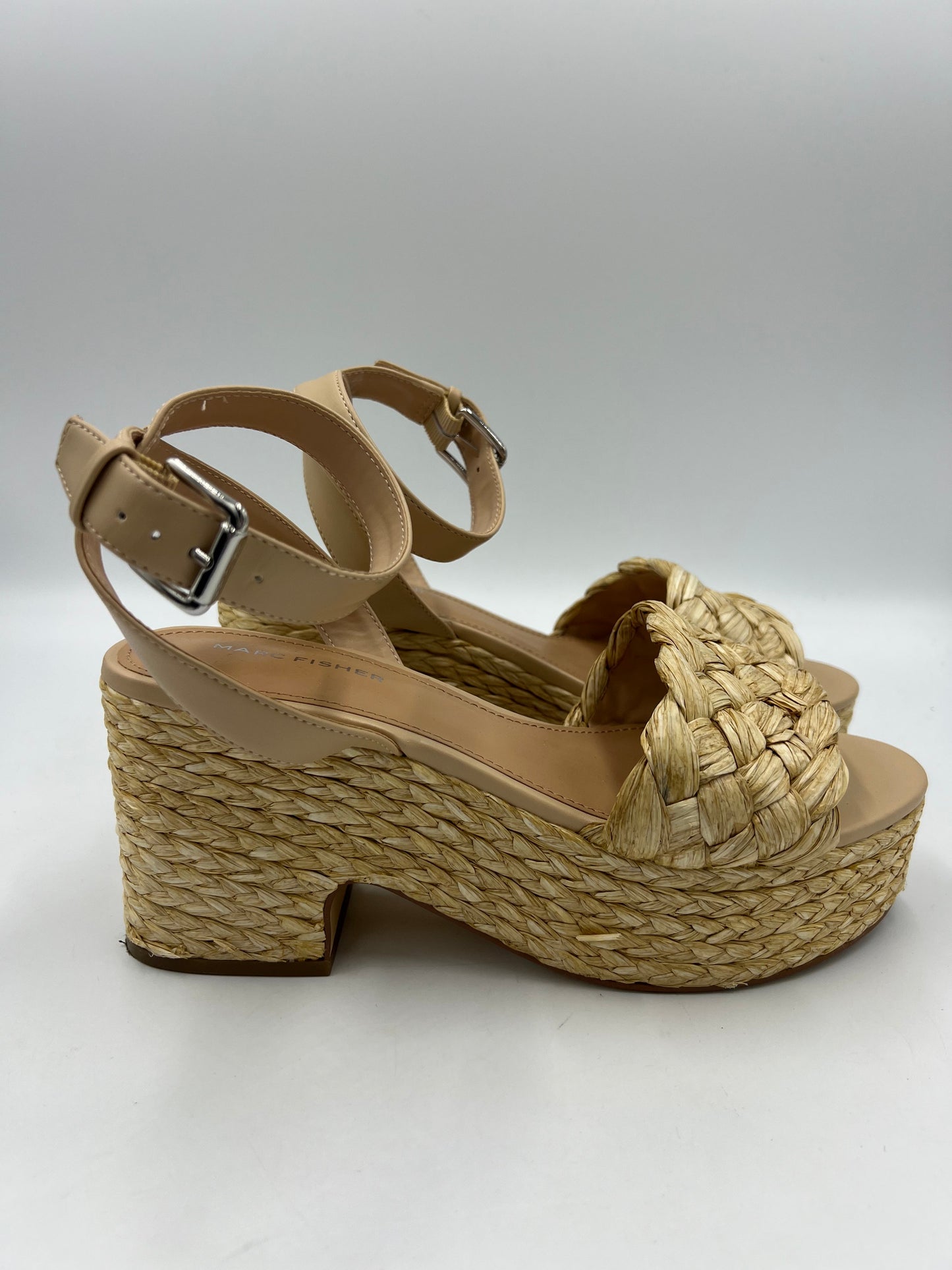 Shoes Heels Block By Marc Fisher In Tan, Size: 9.5