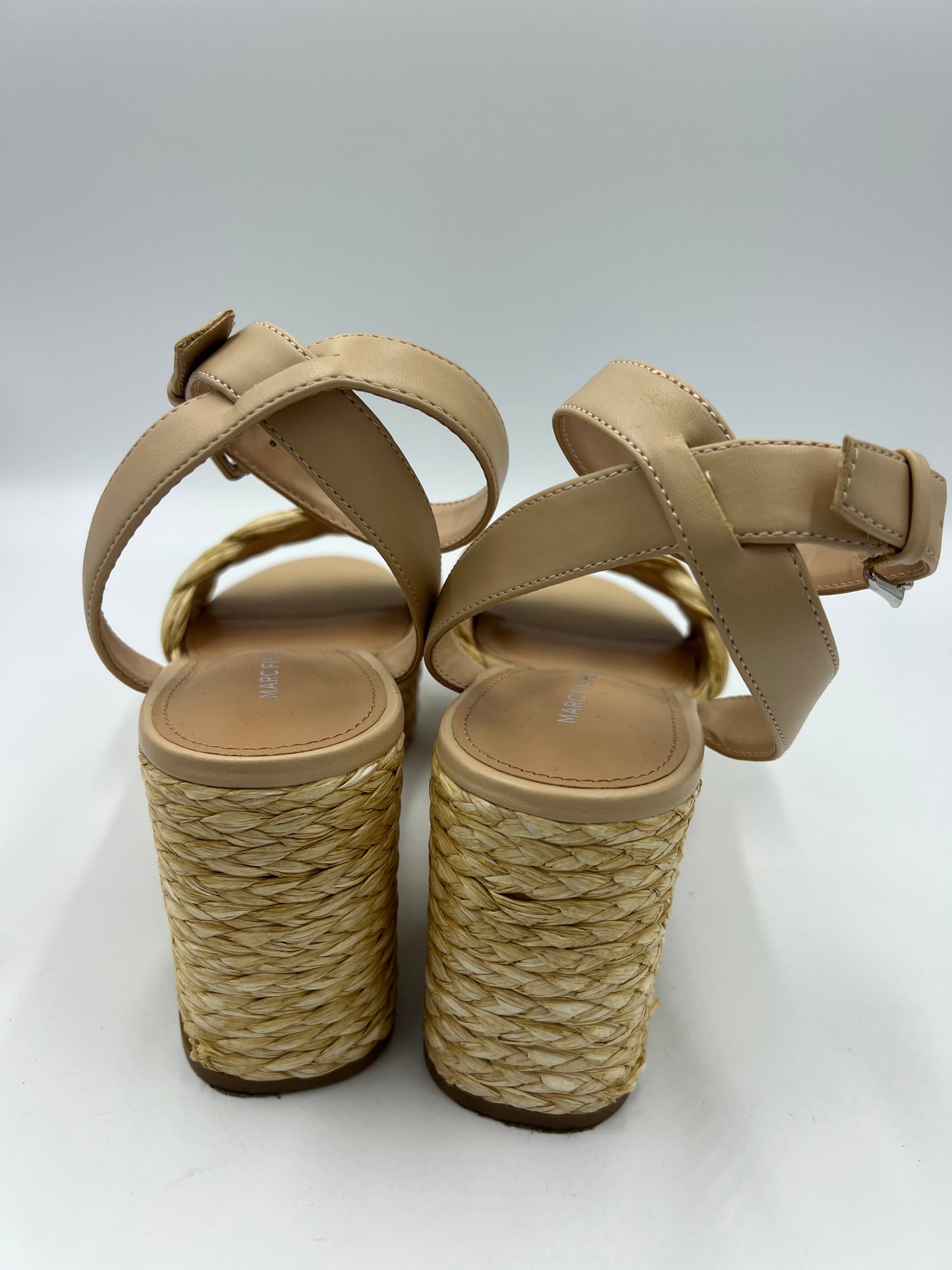 Shoes Heels Block By Marc Fisher In Tan, Size: 9.5