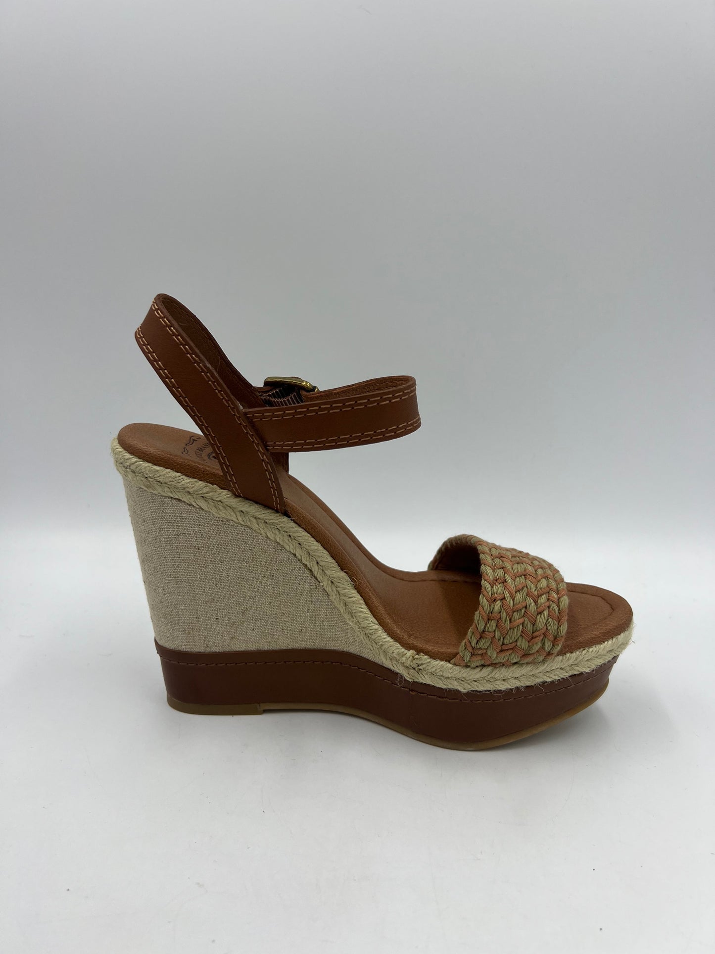 Espadrille Wedge By Lucky Brand In Brown, Size: 7.5