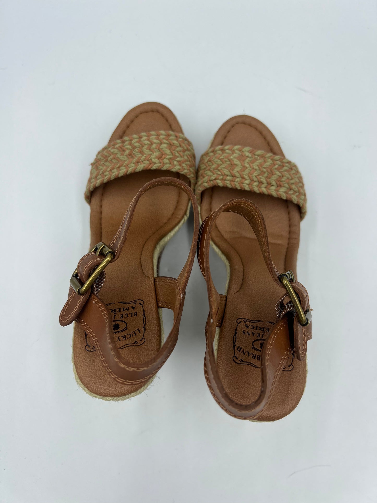 Espadrille Wedge By Lucky Brand In Brown, Size: 7.5