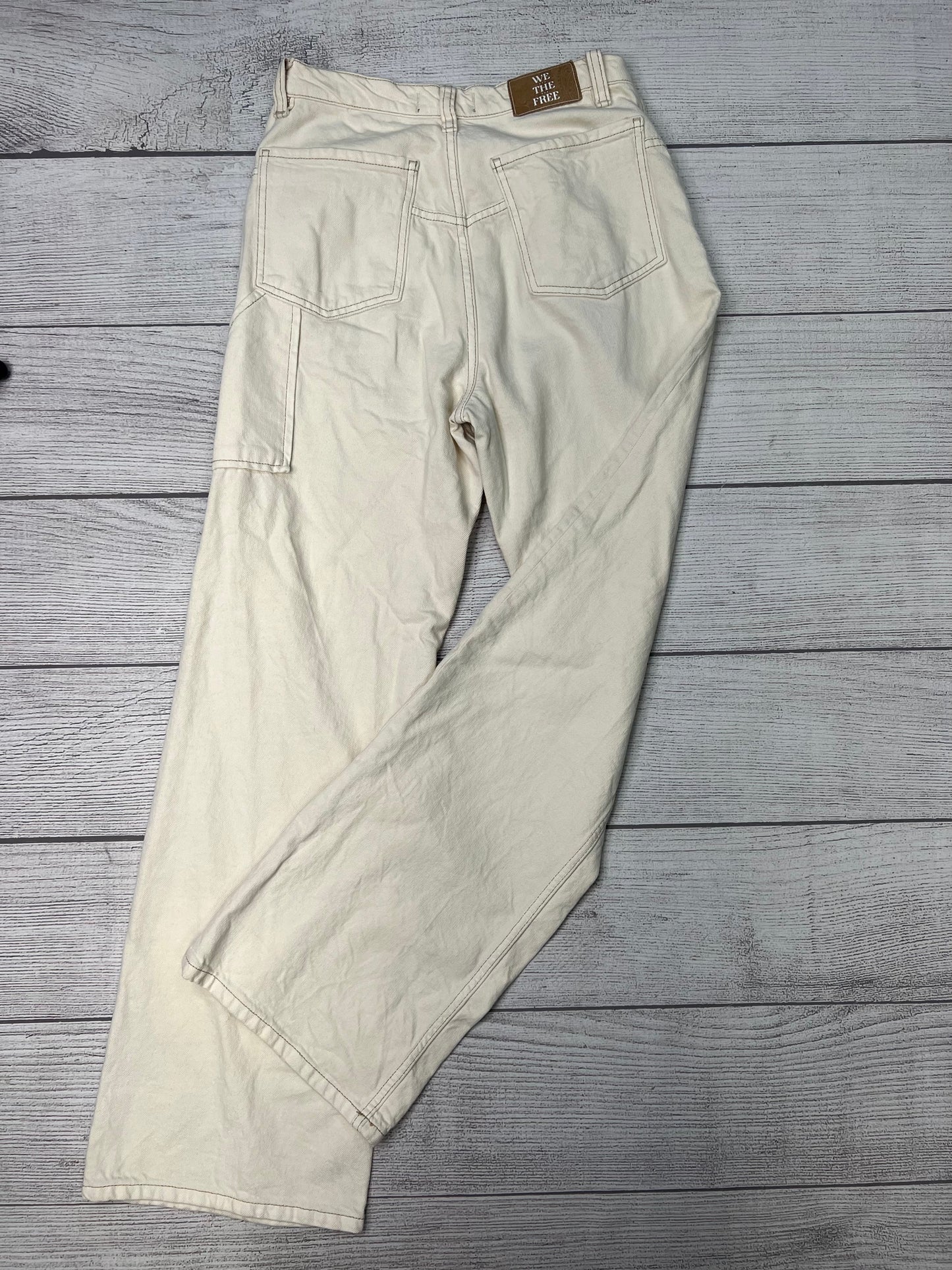 Jeans Wide Leg By We The Free In Beige, Size: 6