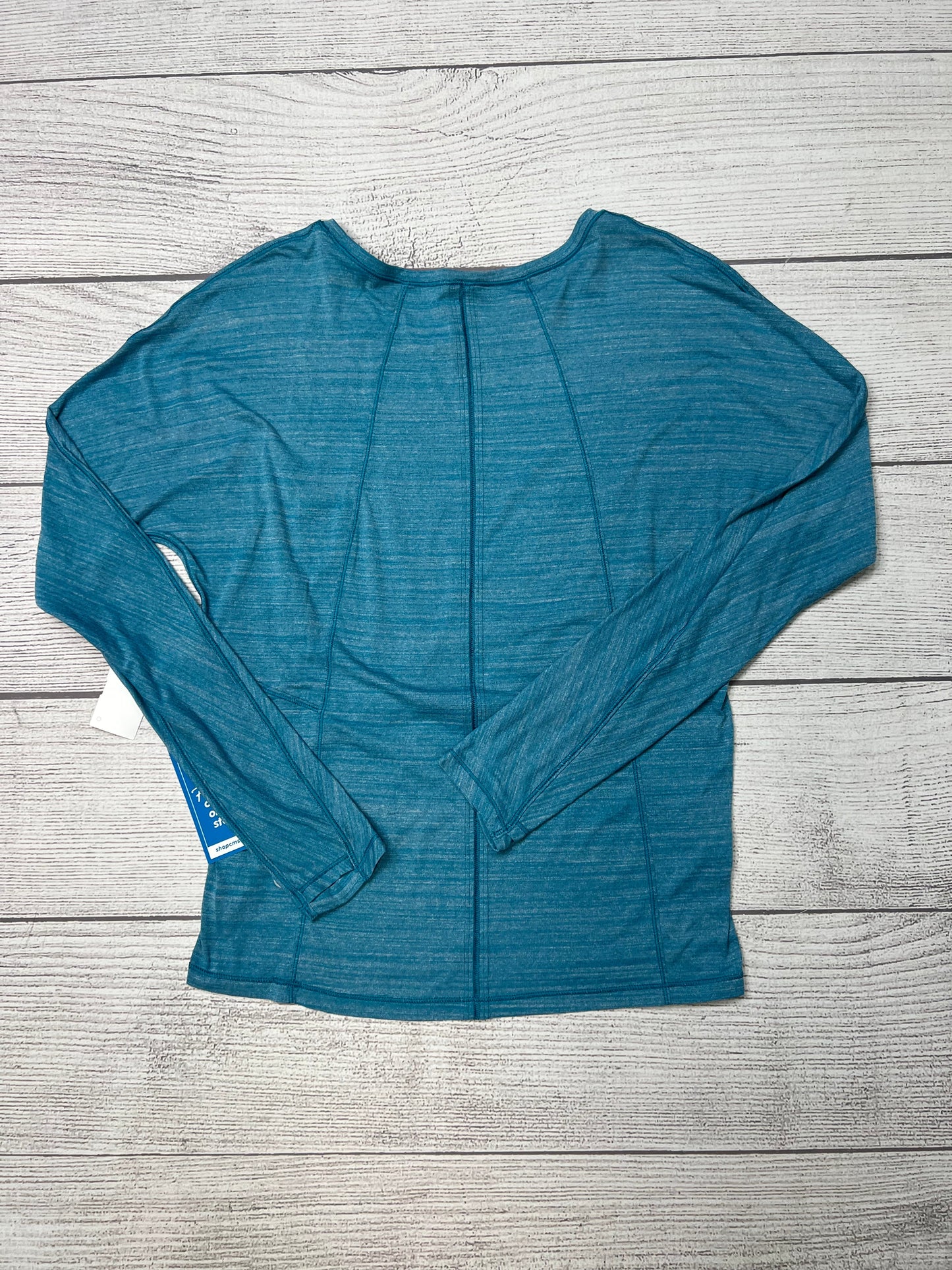 Athletic Top Long Sleeve Crewneck By Lululemon In Blue, Size: S