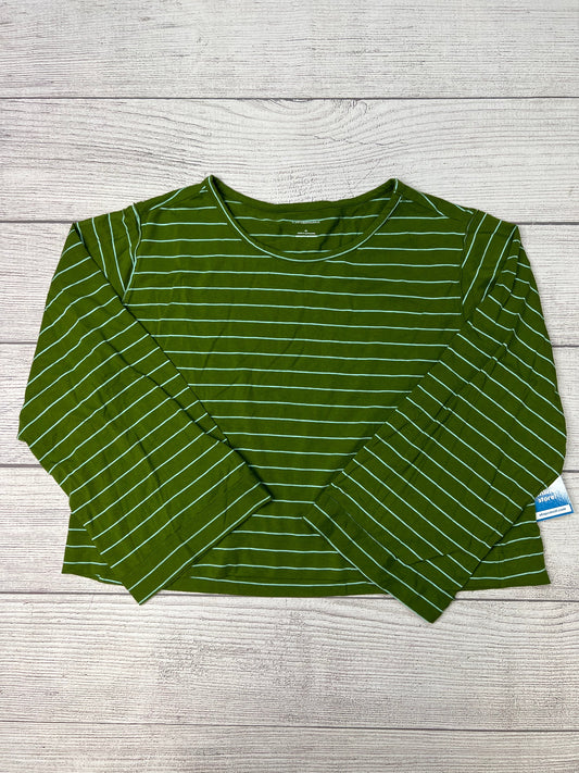 Top Long Sleeve By Anthropologie In Green, Size: Xl