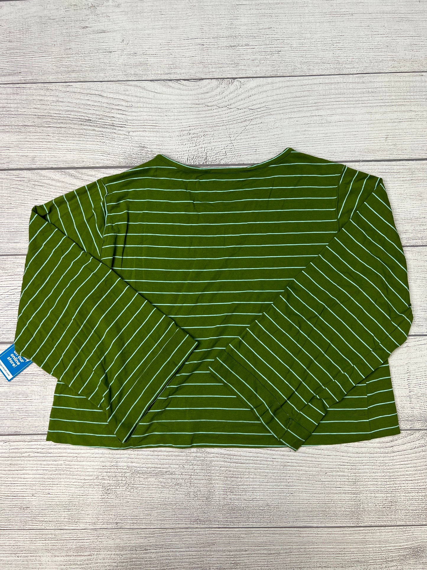 Top Long Sleeve By Anthropologie In Green, Size: Xl