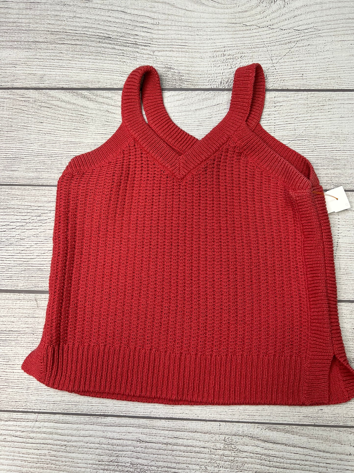 Top Sleeveless By Madewell In Red, Size: S