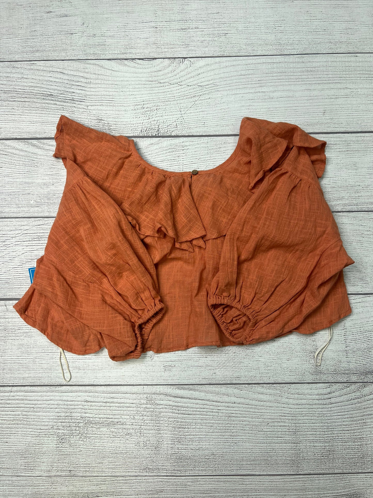 Top Long Sleeve By Free People In Orange, Size: S