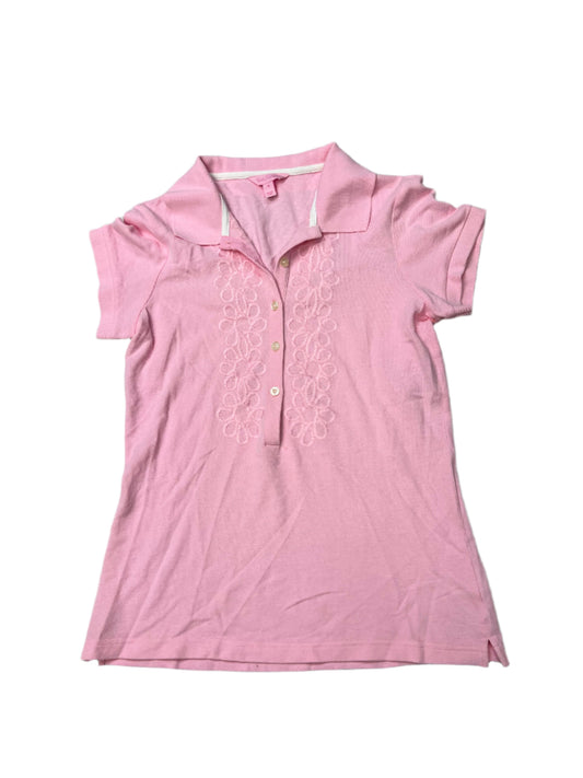 Top Short Sleeve By Lilly Pulitzer In Pink, Size: M