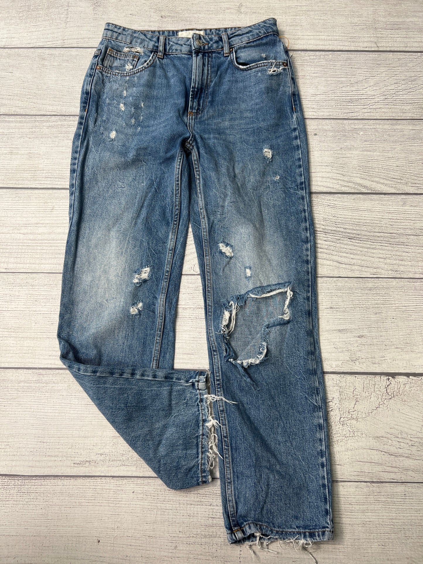 Jeans Straight By We The Free In Blue, Size: 4