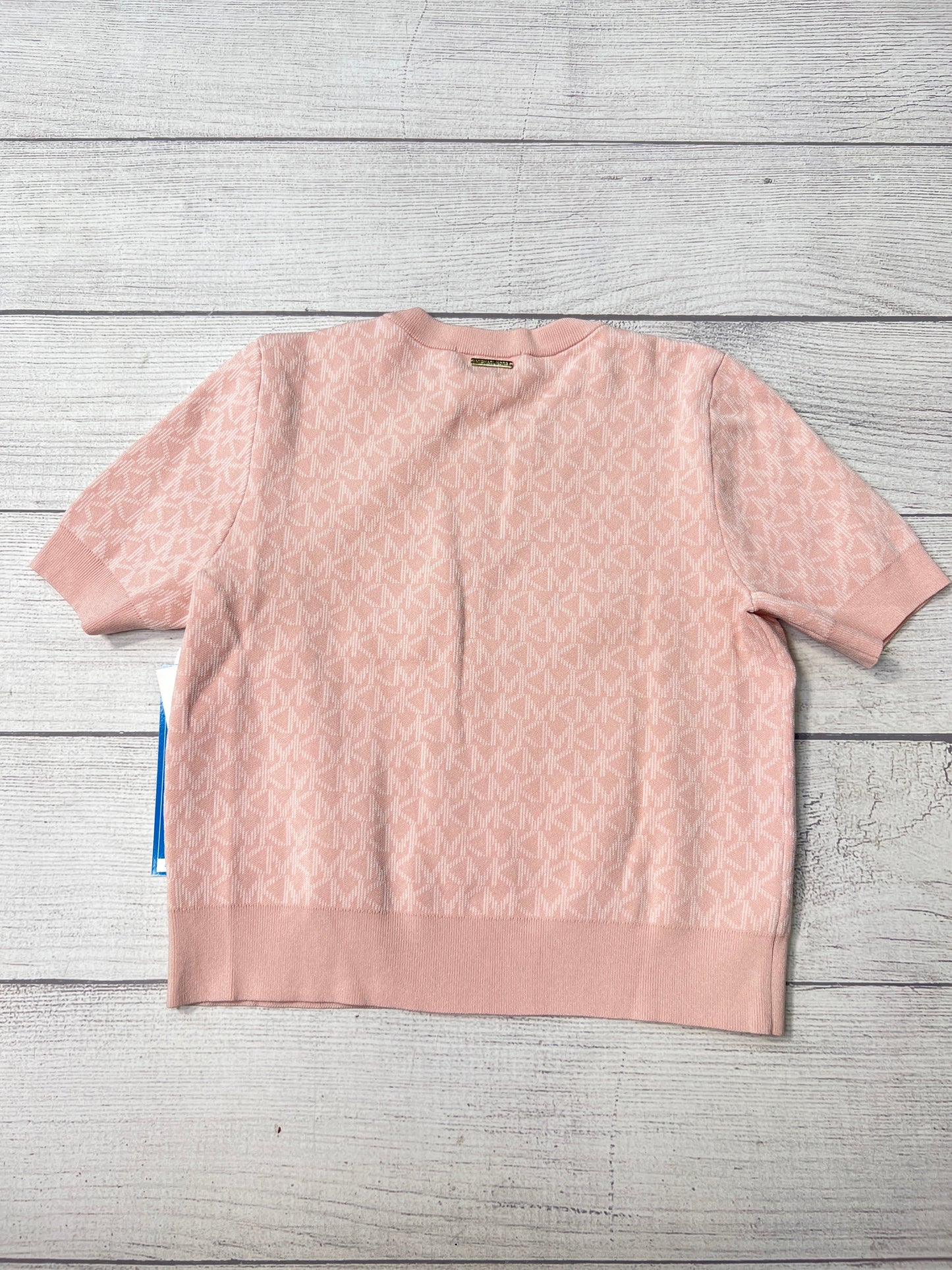 Top Short Sleeve By Michael By Michael Kors In Pink, Size: L