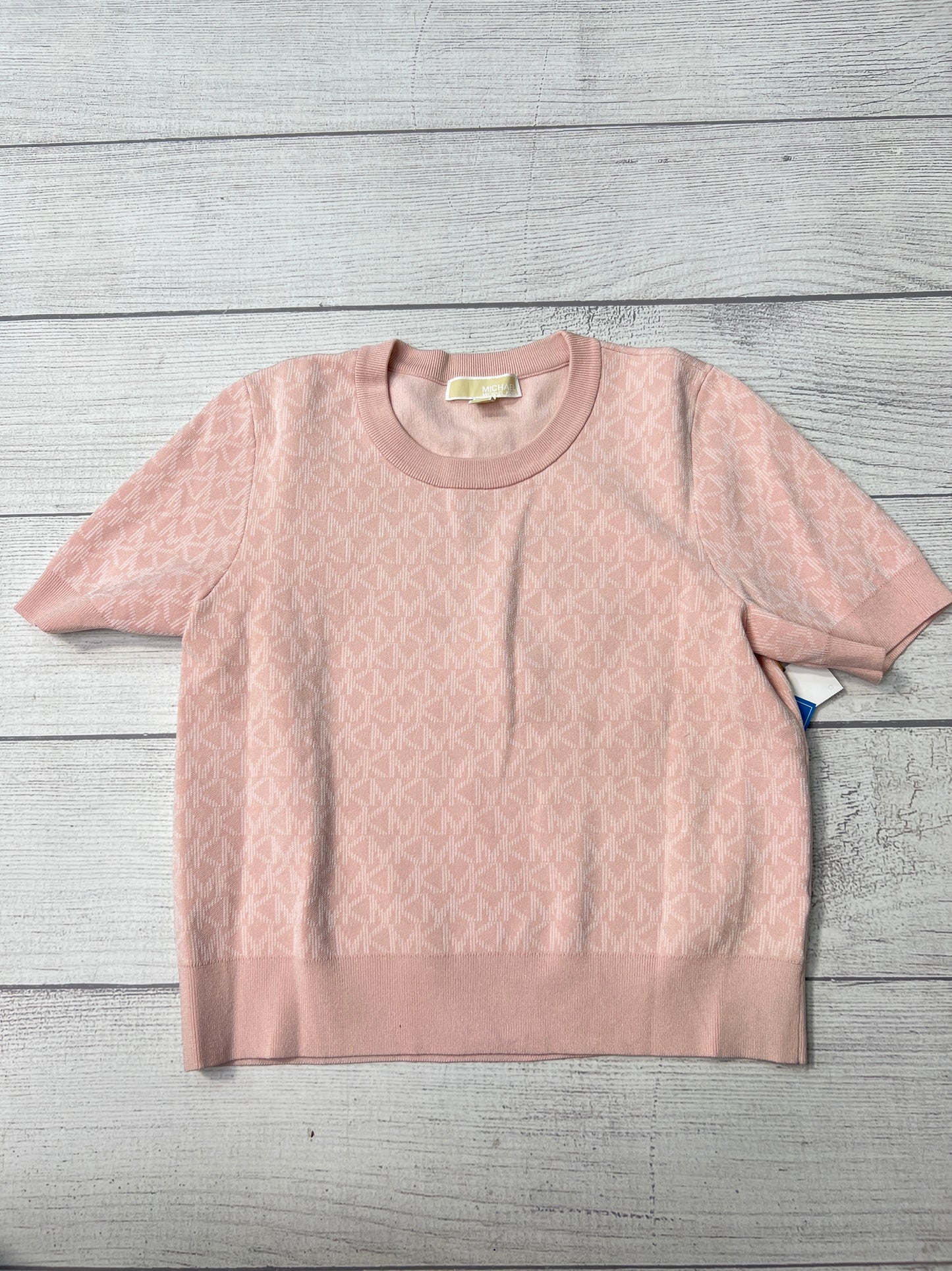 Top Short Sleeve By Michael By Michael Kors In Pink, Size: L