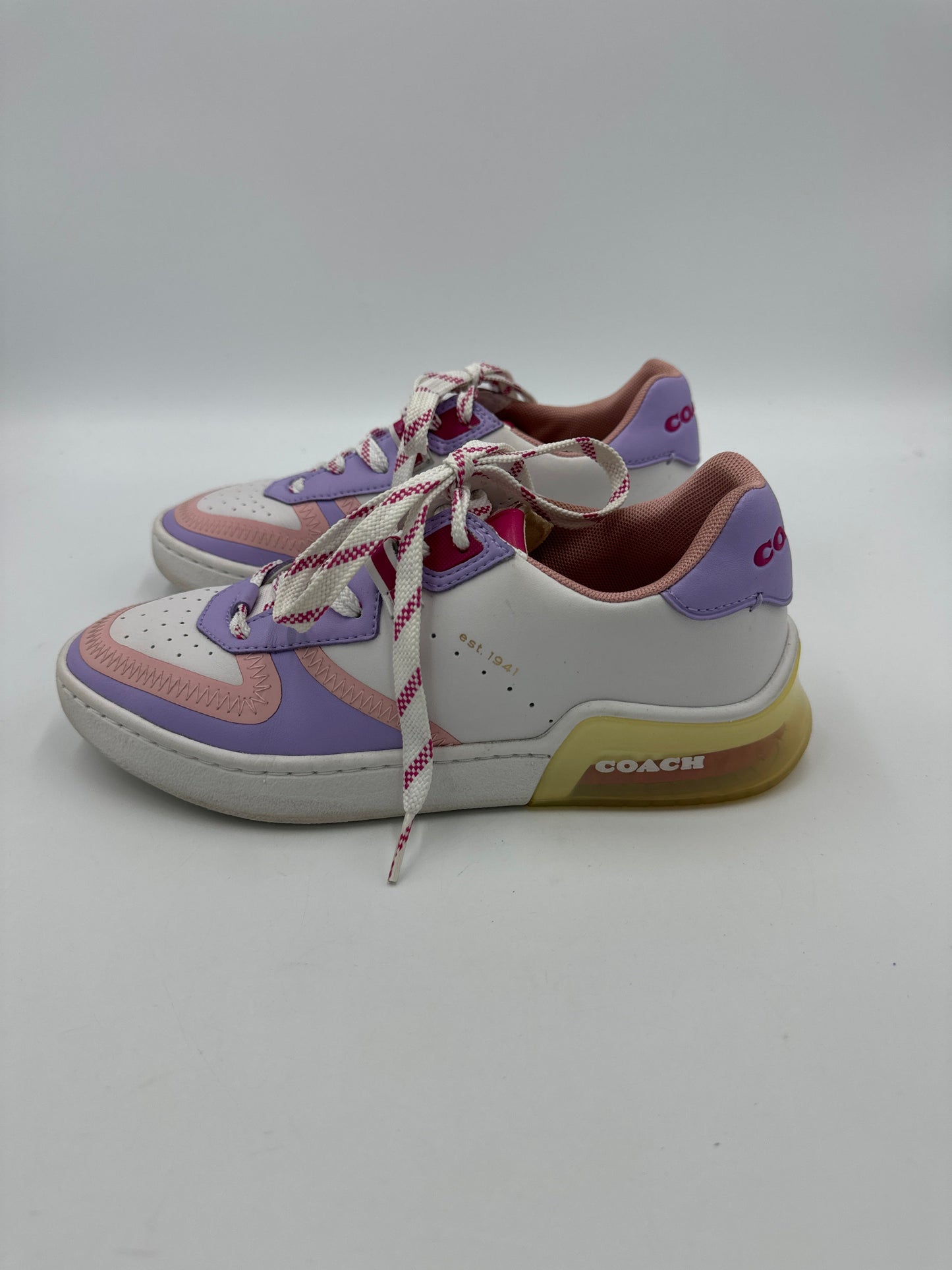 Coach Colorblock Leather Trainers  Size: 6