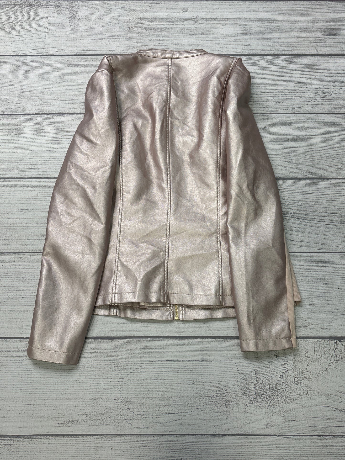 Jacket Moto  By Calvin Klein In Pink, Size: L