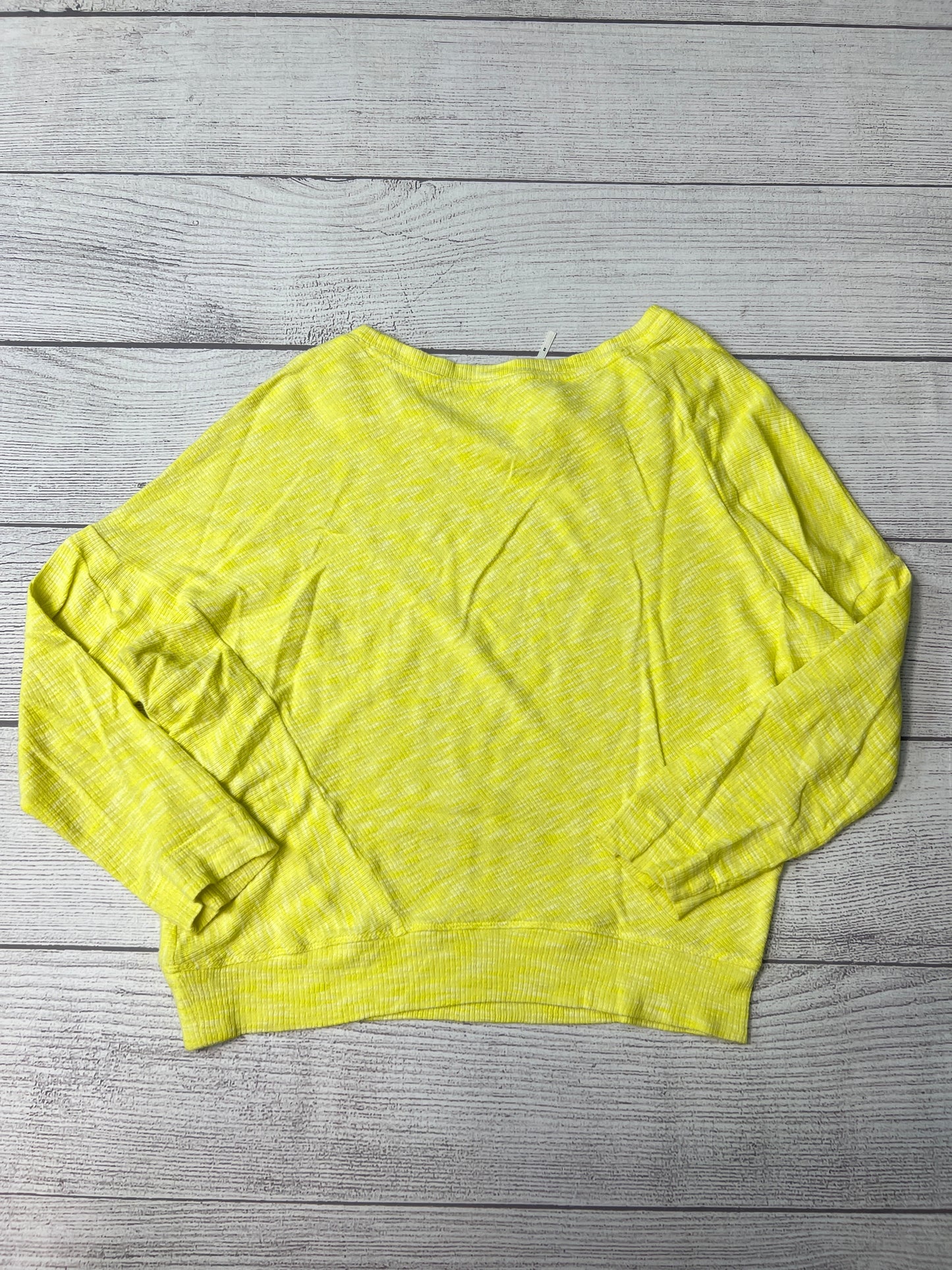 Top Long Sleeve By Anthropologie In Chartreuse, Size: Xs