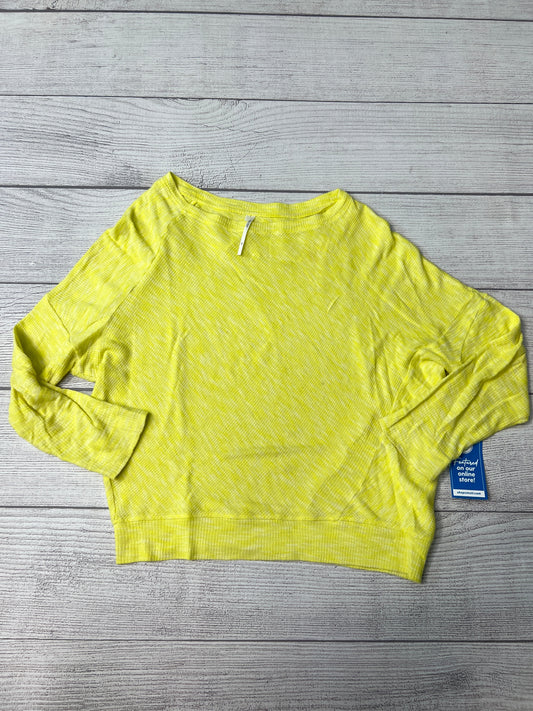 Top Long Sleeve By Anthropologie In Chartreuse, Size: Xs