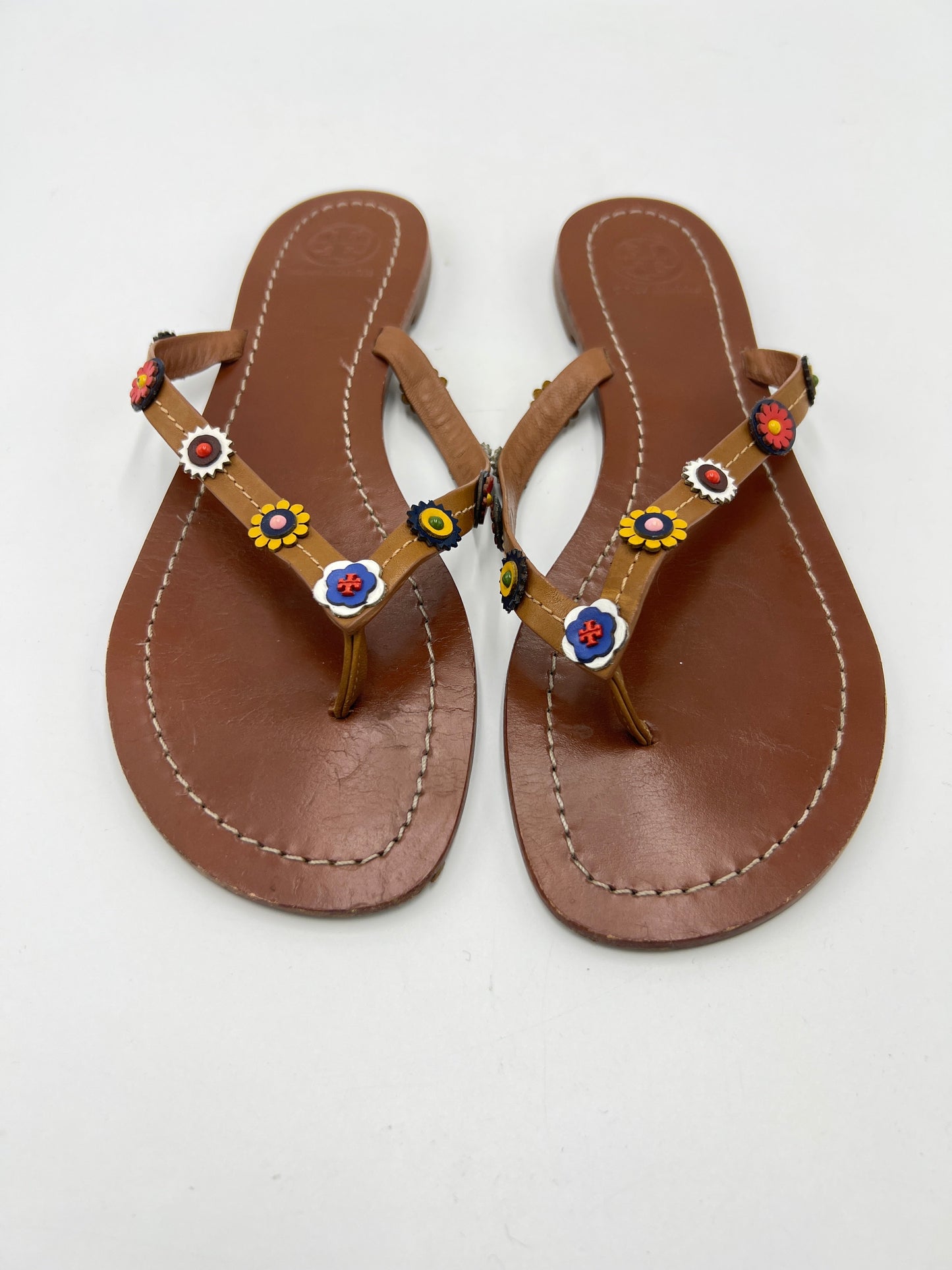 Sandals Designer By Tory Burch In Brown, Size: 8.5