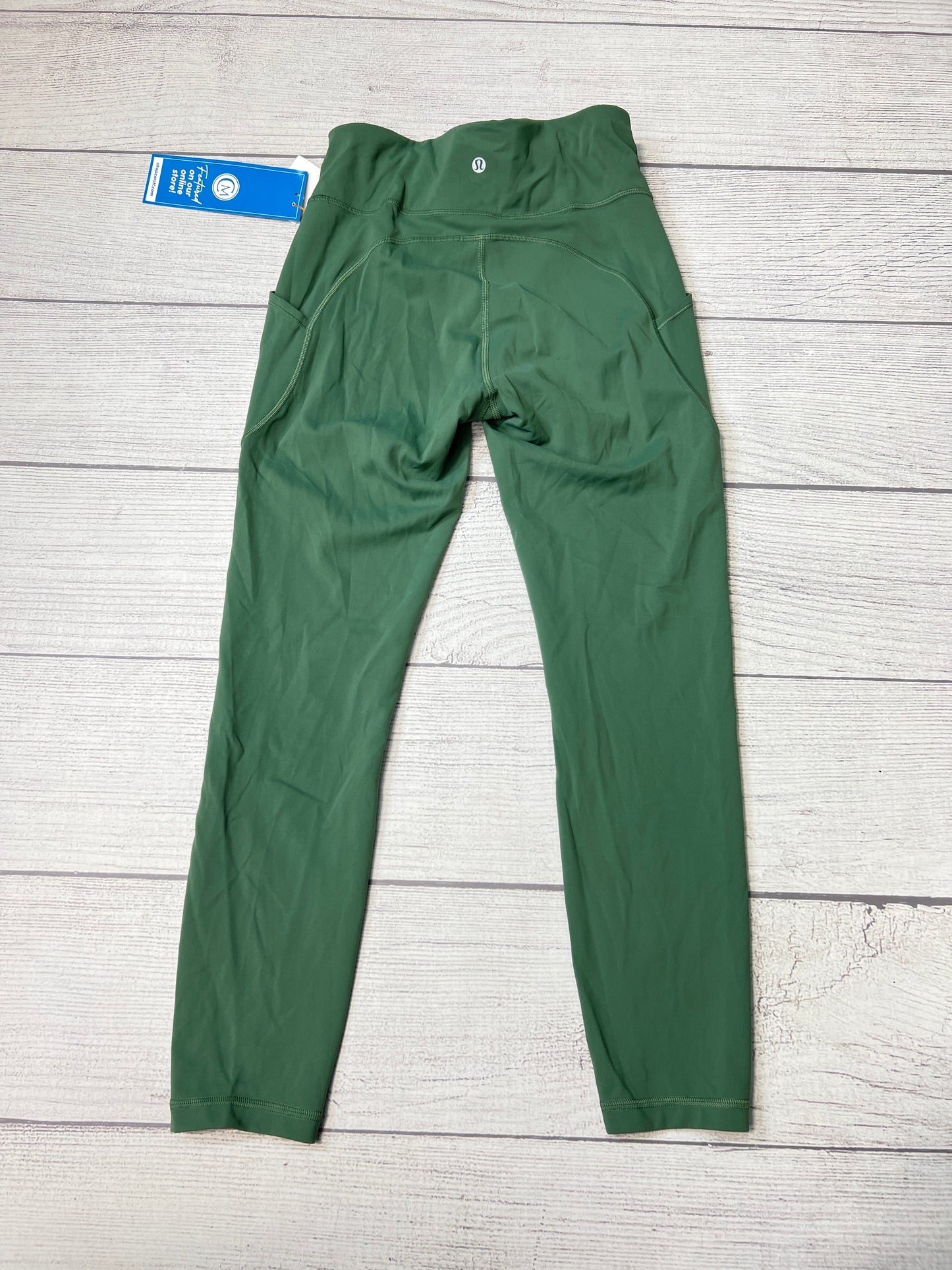 Athletic Leggings By Lululemon In Green, Size: 8