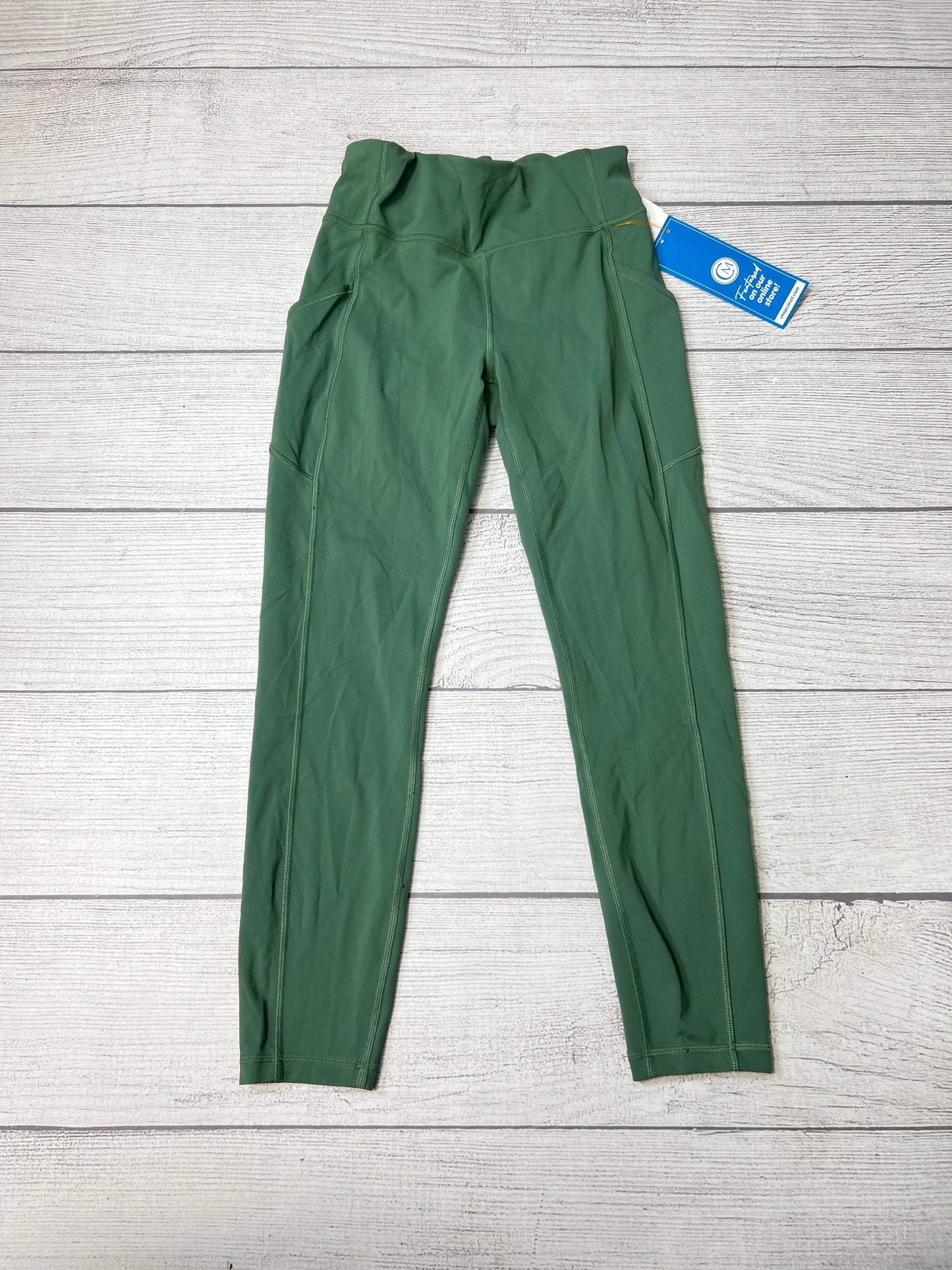 Athletic Leggings By Lululemon In Green, Size: 8