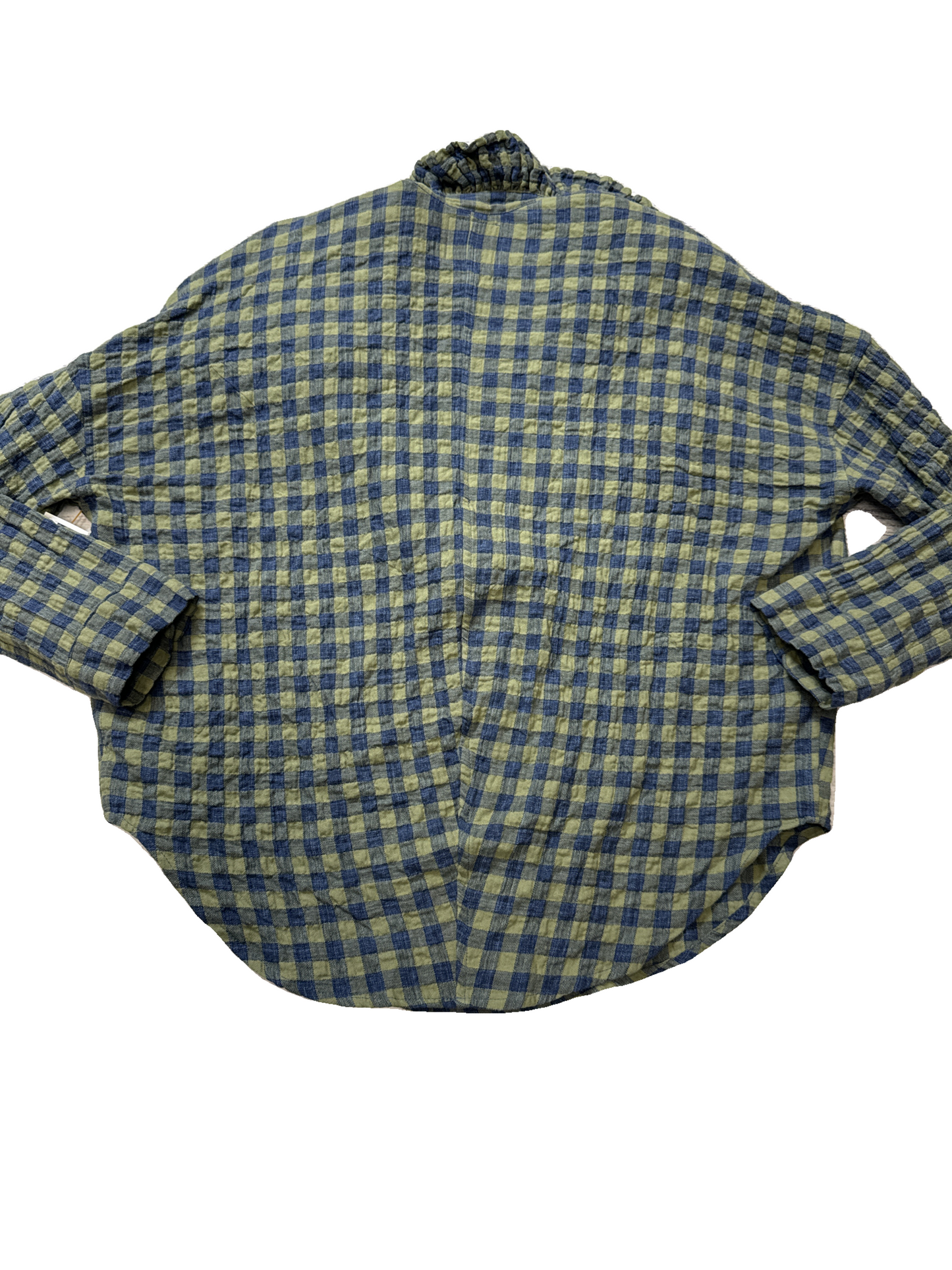 Top Long Sleeve Designer By A Shirt Thing In Plaid, Size: S