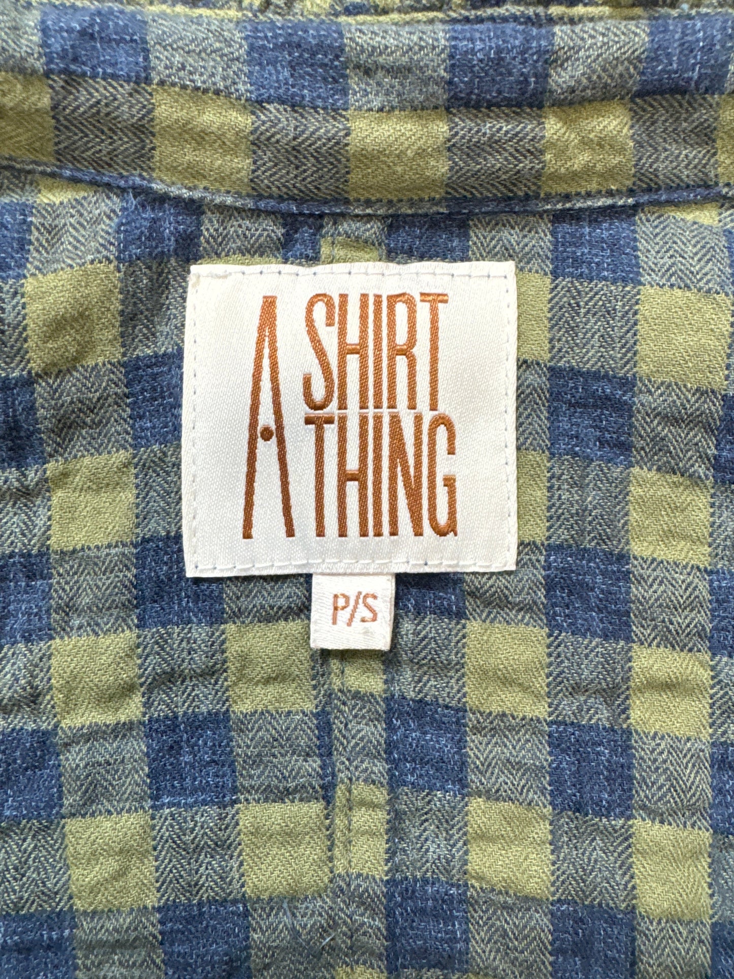 Top Long Sleeve Designer By A Shirt Thing In Plaid, Size: S