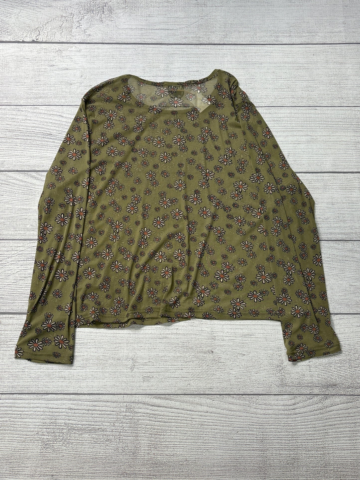 Top Long Sleeve By Altard State In Green, Size: 2x