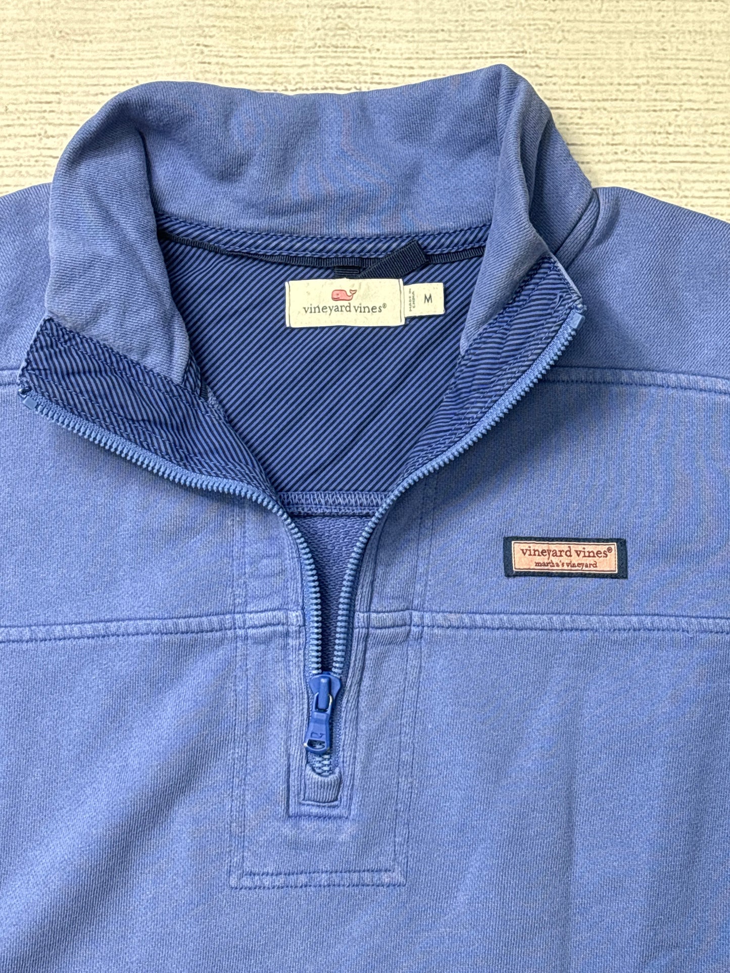 Sweatshirt Collar By Vineyard Vines In Blue, Size: M