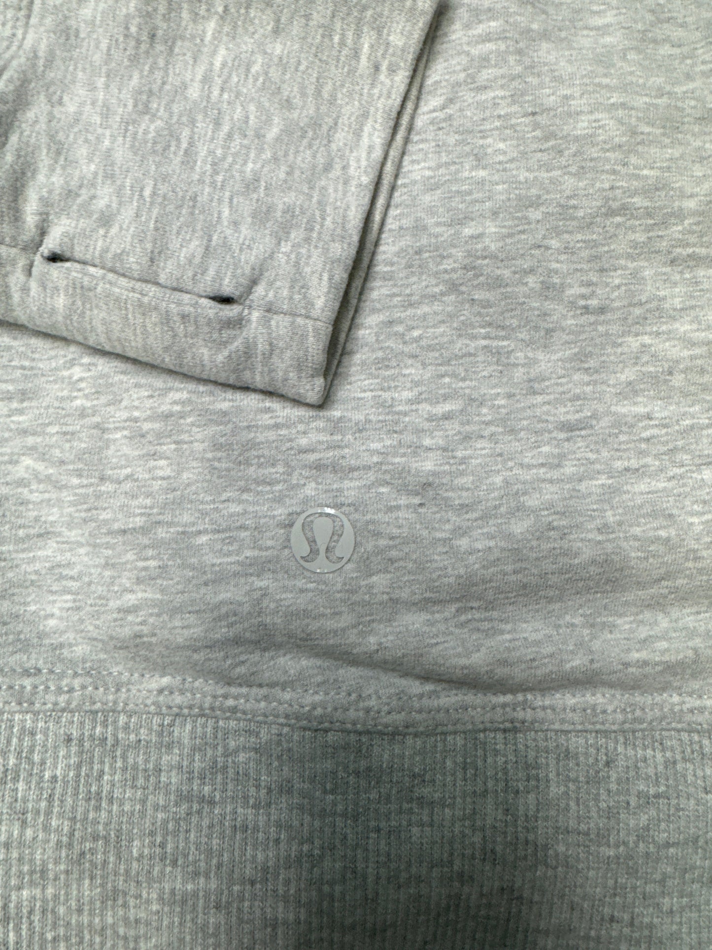 Athletic Sweatshirt Collar By Lululemon In Grey, Size: 8