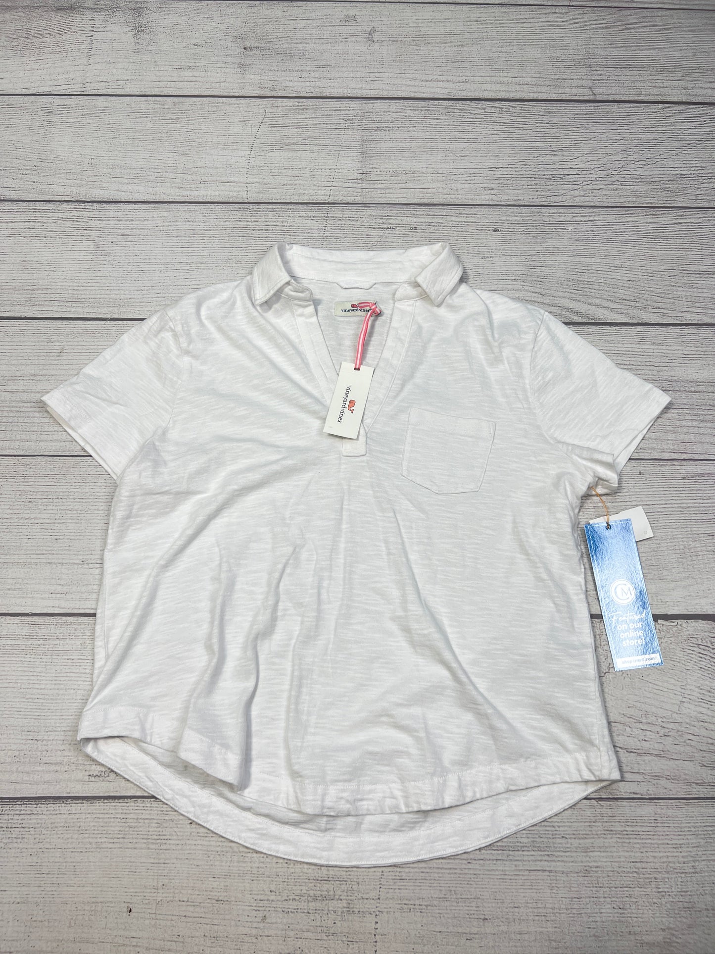 New! Top Short Sleeve By Vineyard Vines In White, Size: L